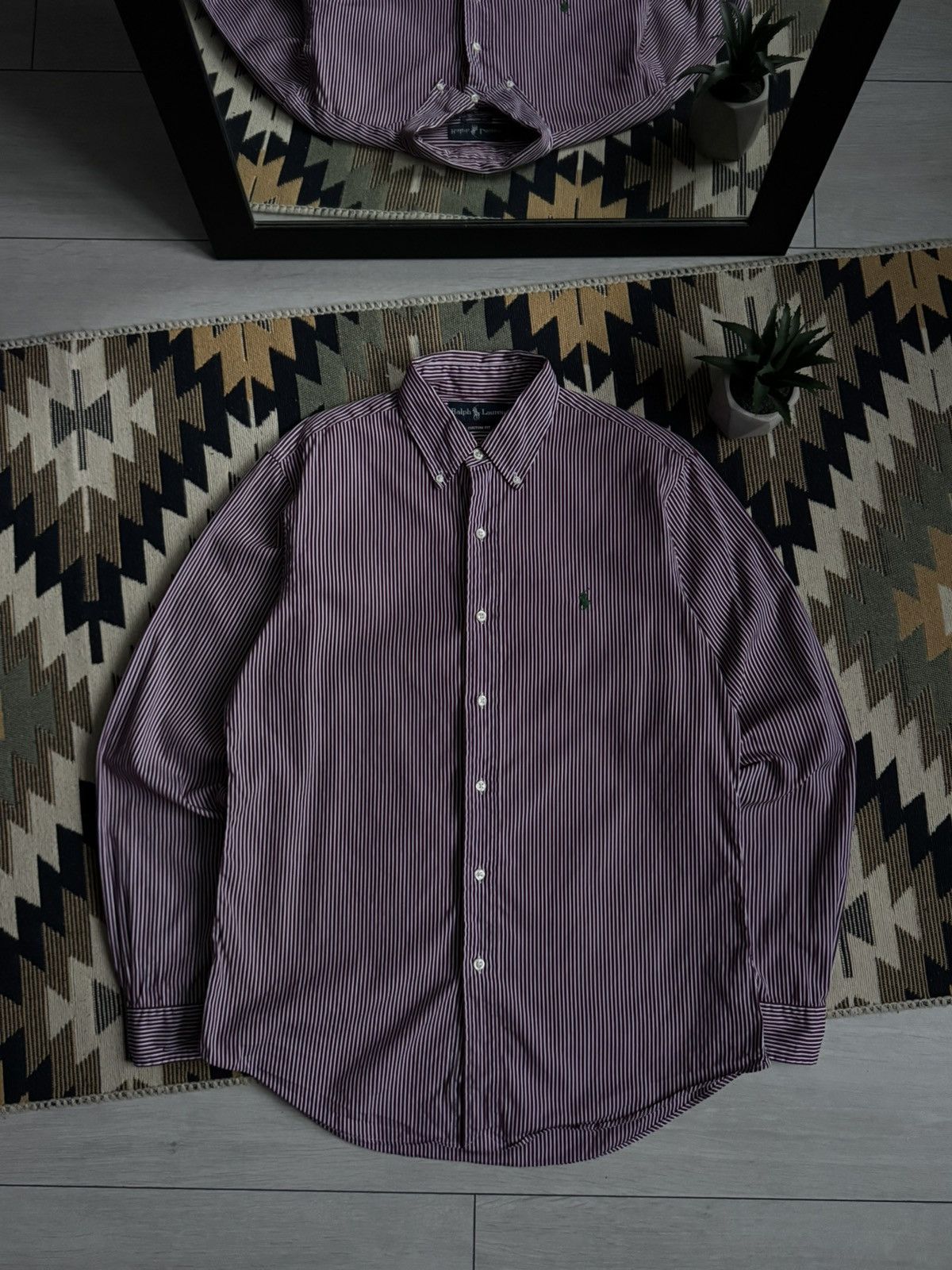Polo Ralph Lauren Vintage Polo Ralph Lauren Stripped Button Up Shirt Size US M / EU 48-50 / 2 - 1 Thumbnail
