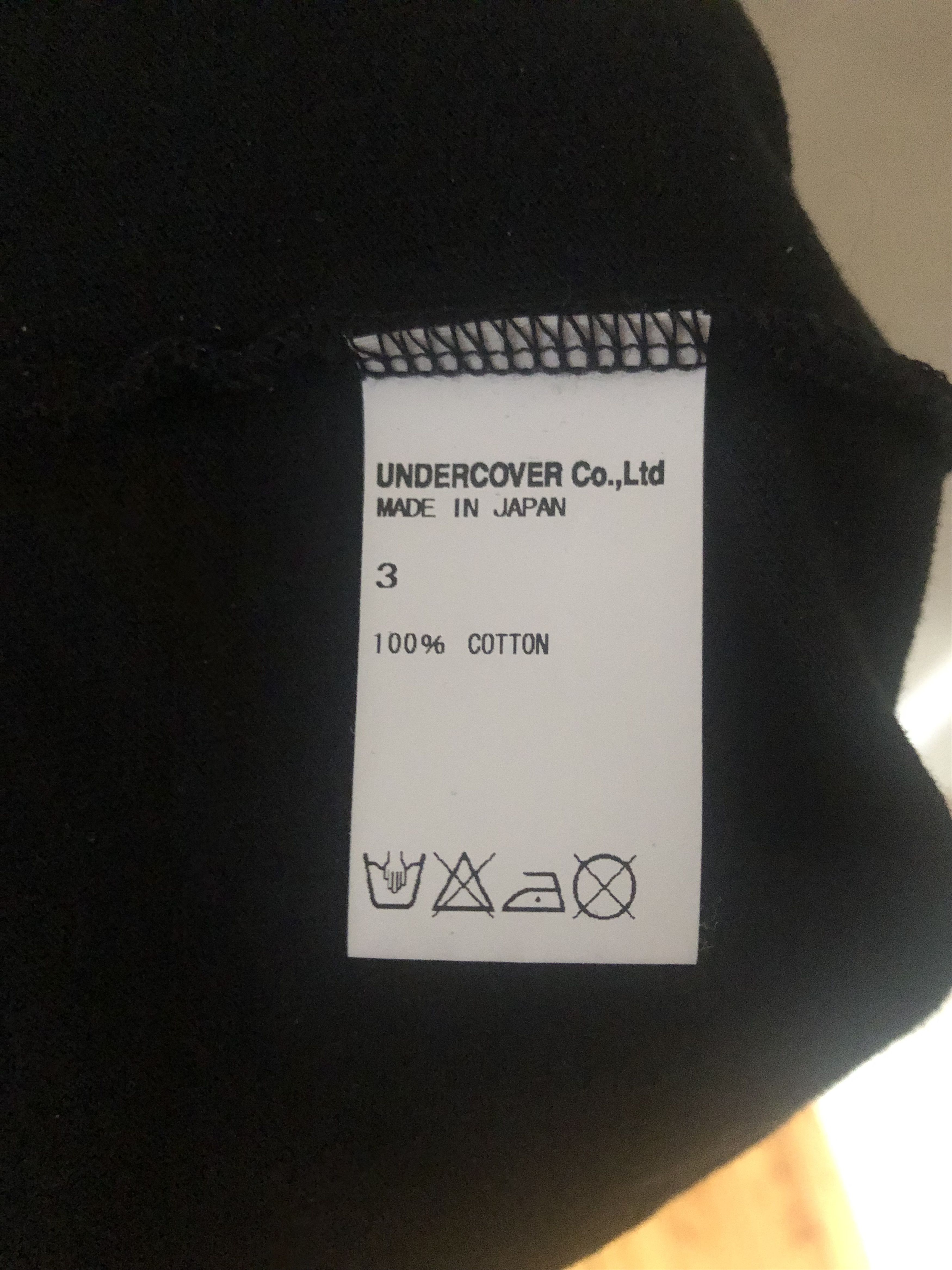 Undercover Undercover AW16 "Instant Calm" black t-shirt Size US L / EU 52-54 / 3 - 5 Thumbnail