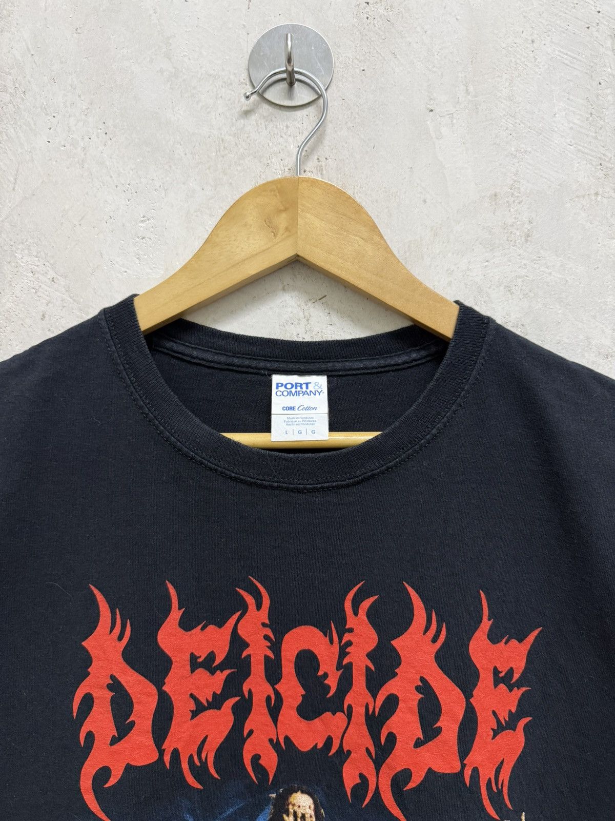 Vintage 2000s Deicide Once Upon The Cross Death Metal Band Tees Size US L / EU 52-54 / 3 - 4 Thumbnail