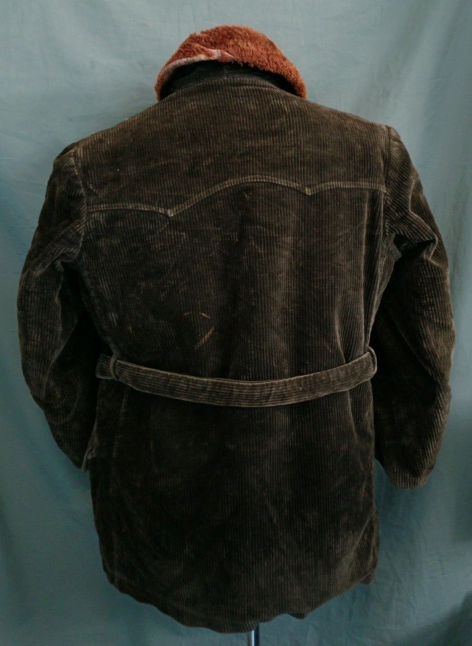 Mackintosh Vintage 60s Black Corduroy Double Breast Mackinic Coat. Size US XL / EU 56 / 4 - 9 Thumbnail