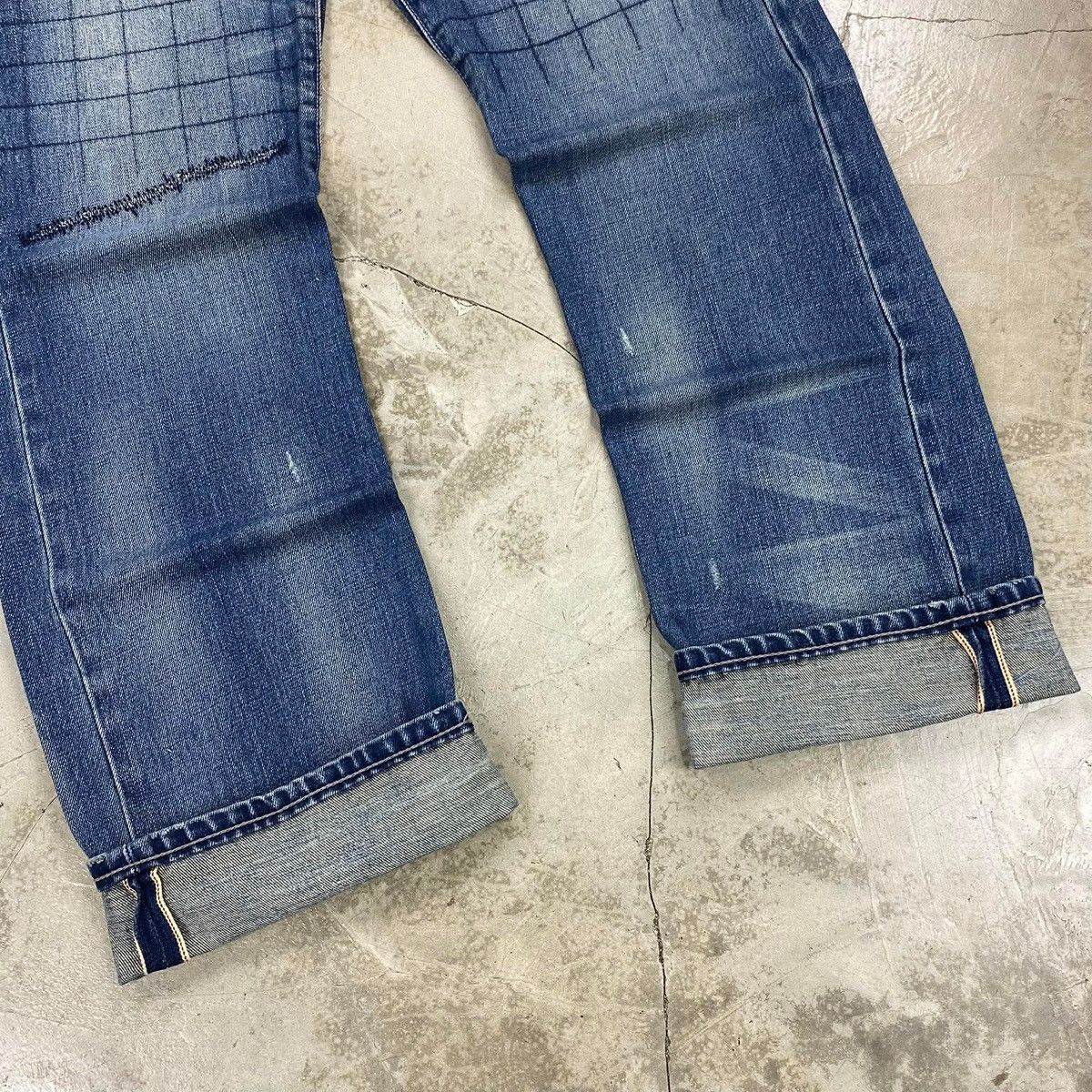 Neighborhood SS2013 Savage Patchwork Selvedge Denim Pants Size US 32 / EU 48 - 3 Thumbnail