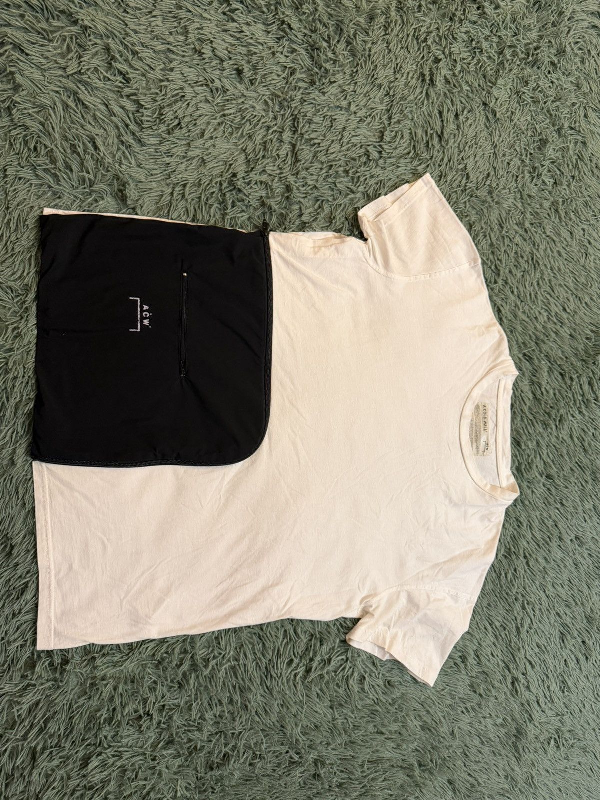 A-COLD-WALL* A-Cold-Wall* Zipper Pocket Short T-Shirt 'White' Size XL Size US XL / EU 56 / 4 - 7 Thumbnail