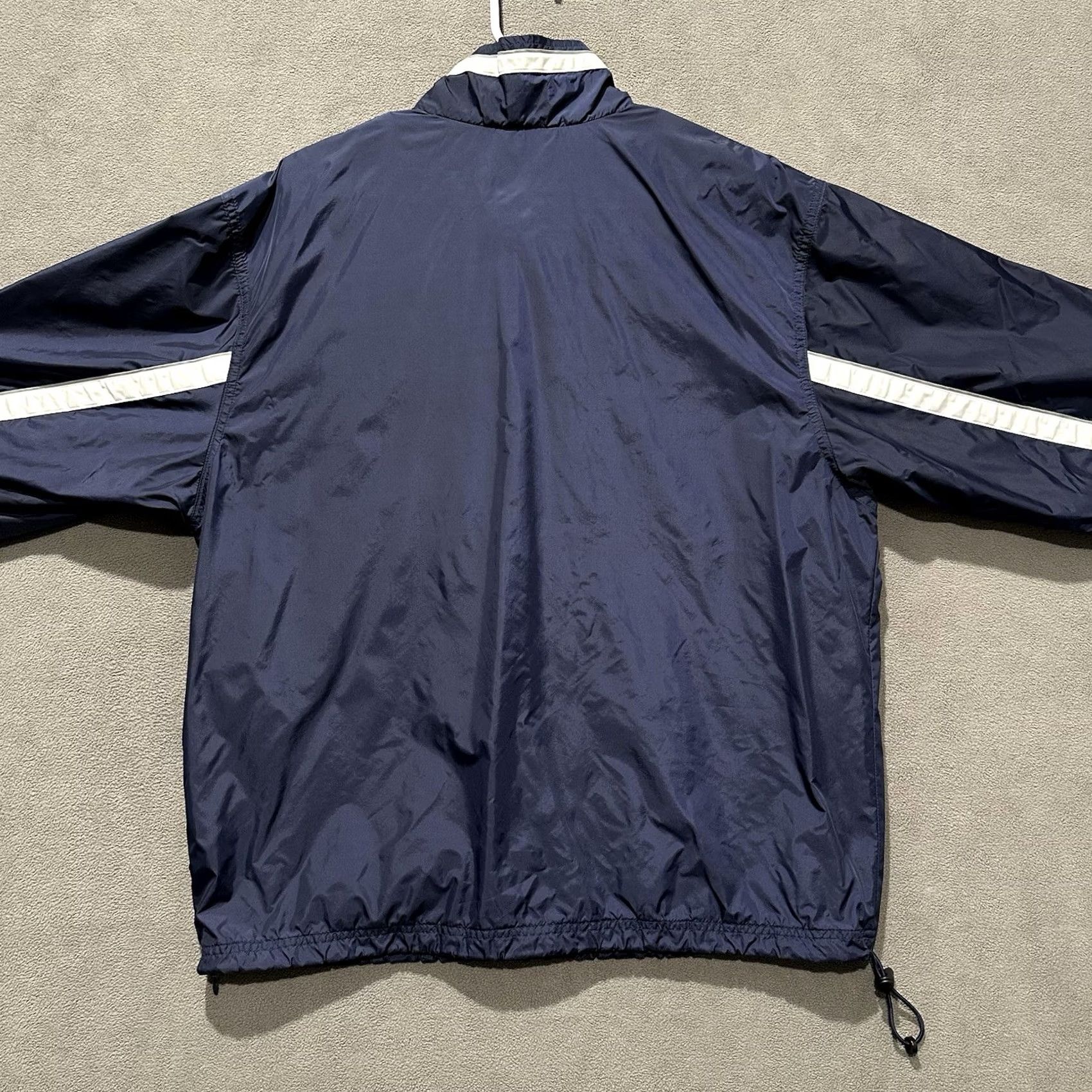 Adidas VINTAGE Notre Dame Jacket Mens Medium Blue Quarter Zip Windbreaker Adidas 90s Fighting Irish Size US M / EU 48-50 / 2 - 2 Thumbnail