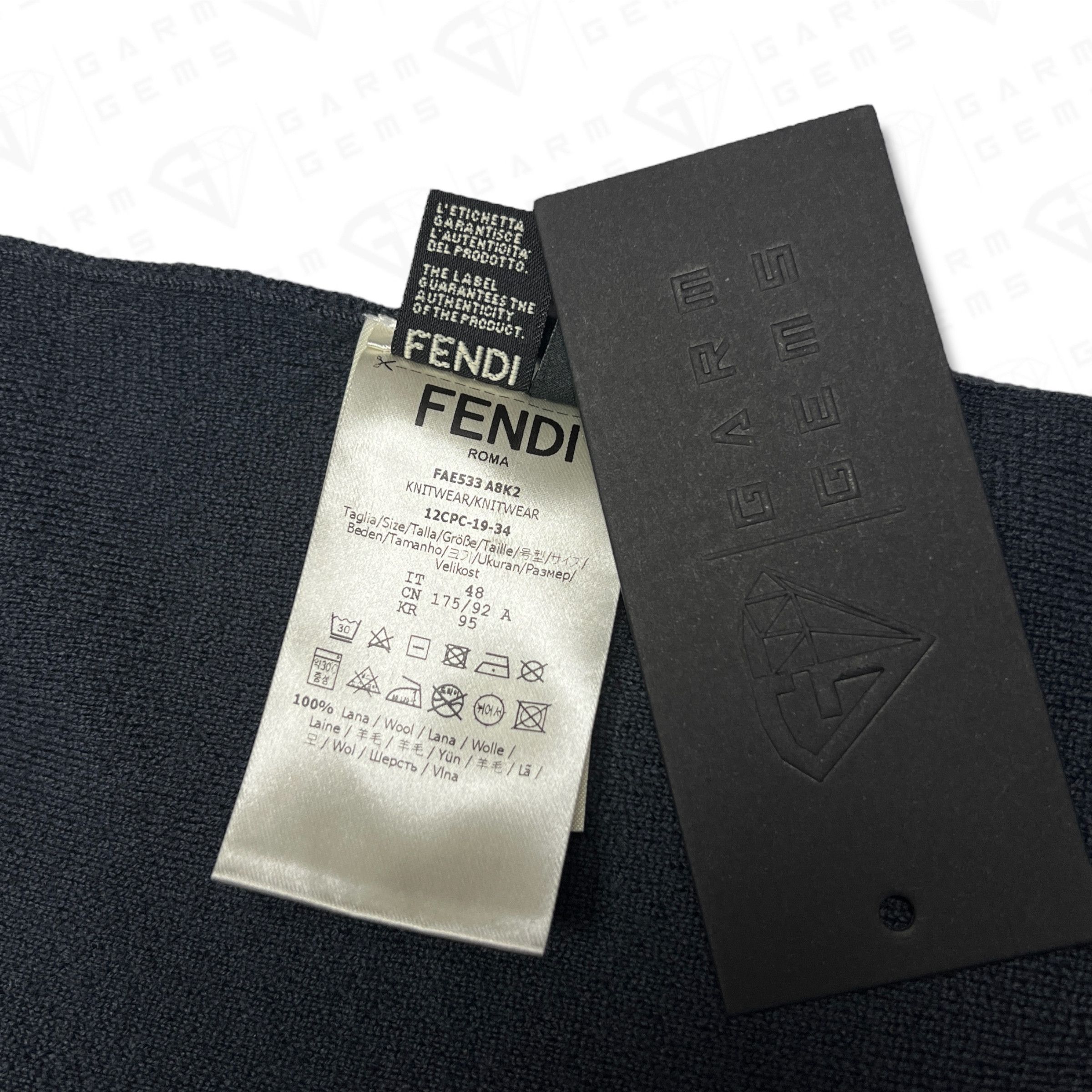 Fendi Fendi FF Panel Wool Jumper Size US M / EU 48-50 / 2 - 6 Thumbnail