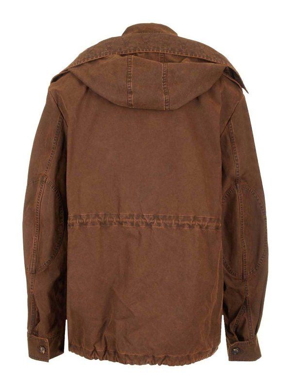 Alexander McQueen o1srvl11e0226 Parka In Dark Brown Size US XL / EU 56 / 4 - 2 Thumbnail