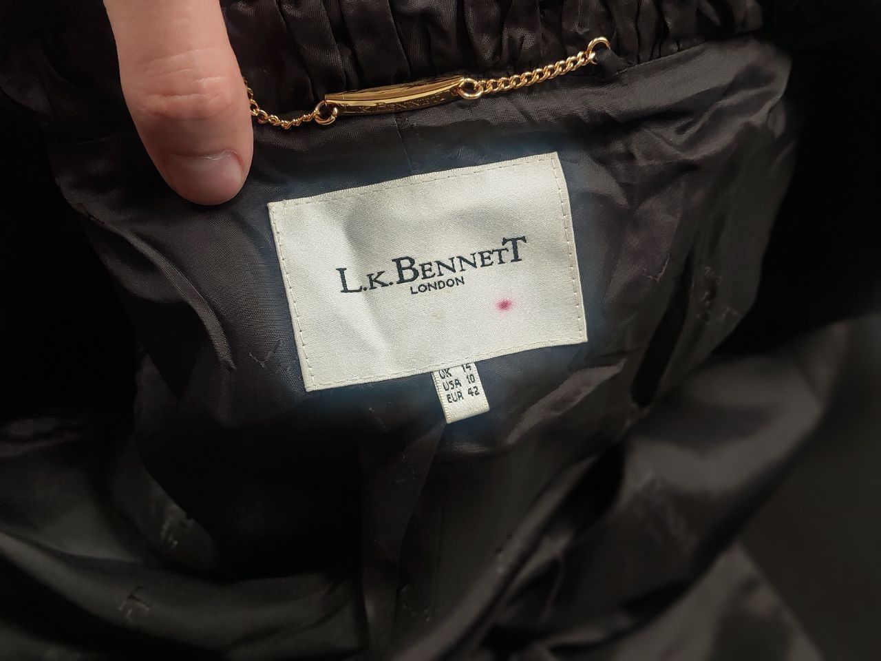 LK Bennett L.K. Bennett London Design Brown Wool Blend Blazer jacket Size L / US 10 / IT 46 - 11 Thumbnail
