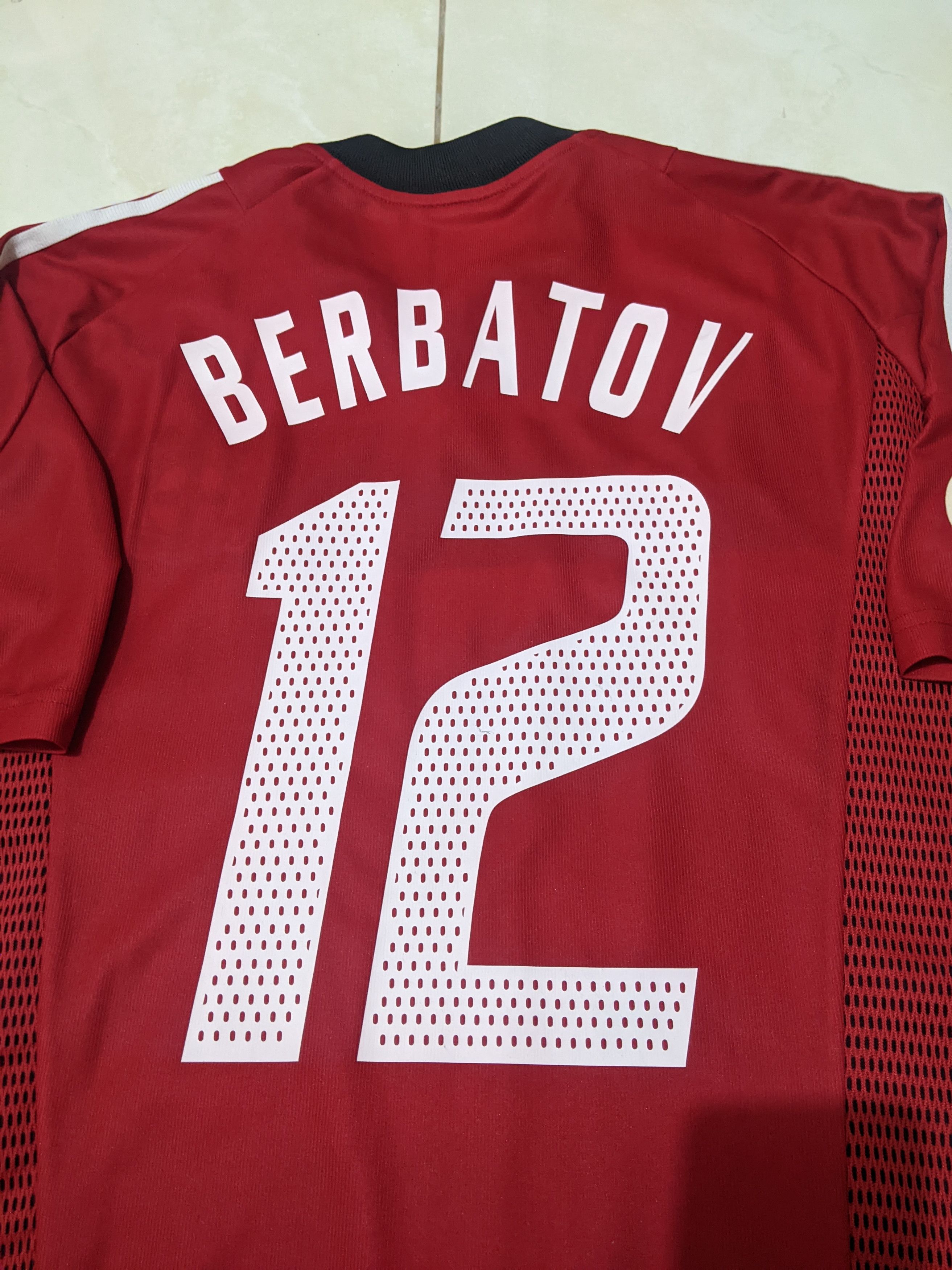 Adidas Bayer Leverkusen 2002 home Berbatov Jersey football shirt Size US L / EU 52-54 / 3 - 3 Thumbnail