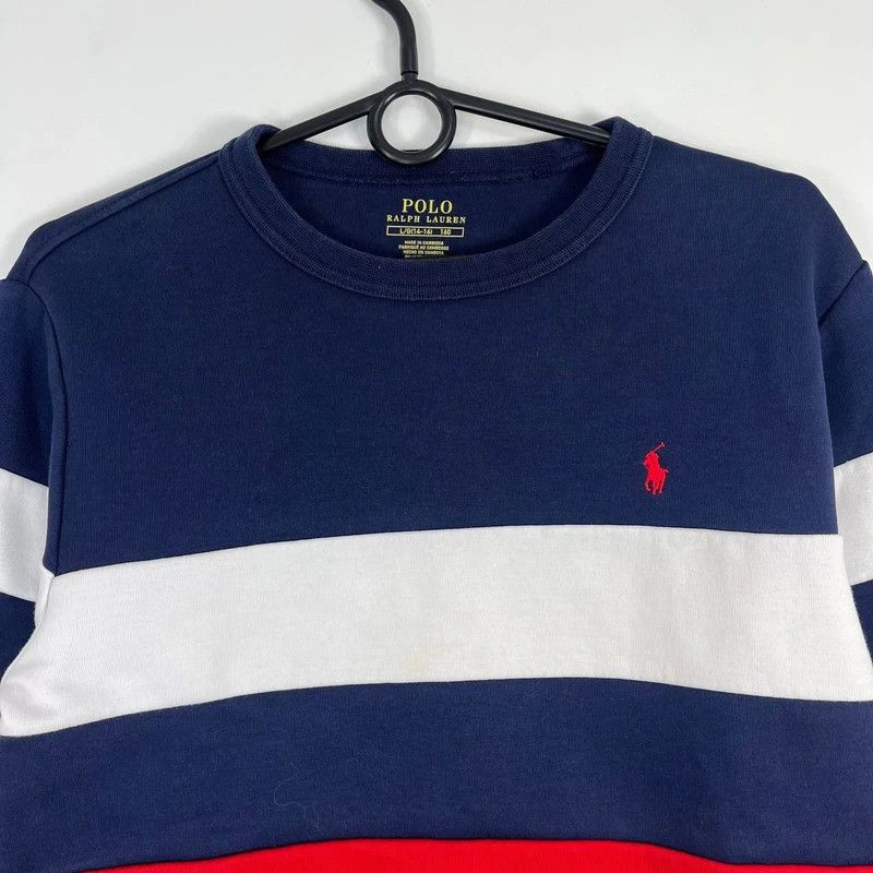 Polo Ralph Lauren Polo Ralph Lauren Luxury Crew Neck Sweatshirt Navy Size L Size US S / EU 44-46 / 1 - 2 Thumbnail