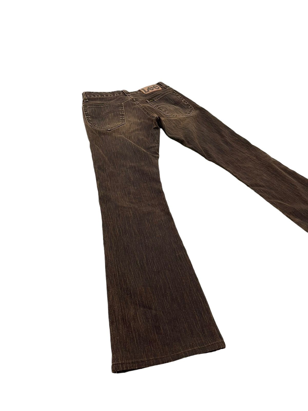 Japanese Brand Flare Jeans Lee Japan Pinstriped Low Rise Boot Cut 7🟦0 Size US 29 - 11 Thumbnail