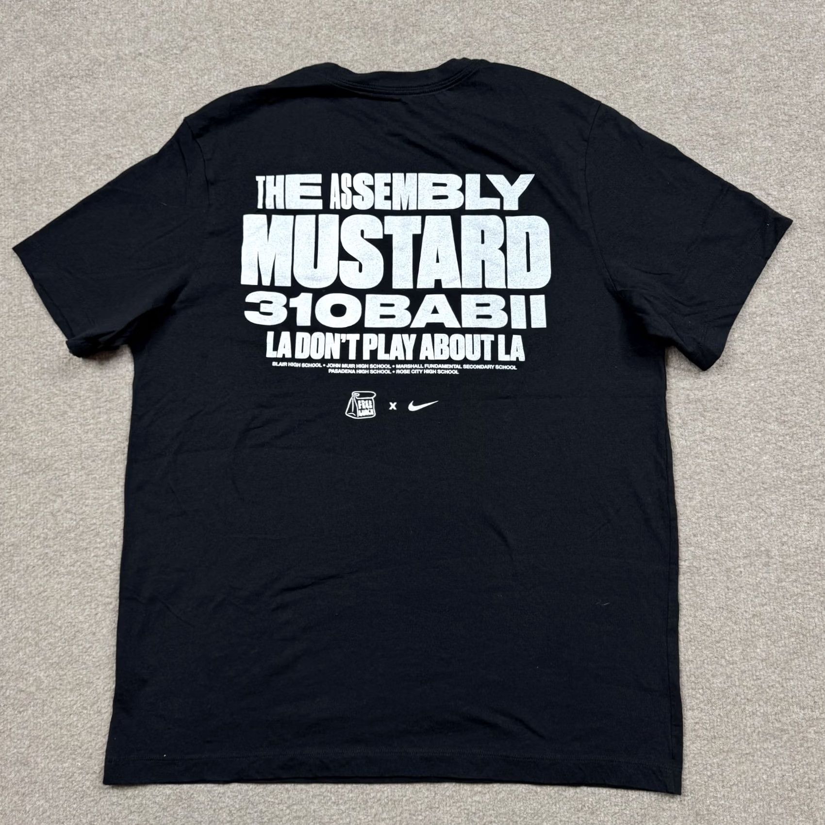 Nike Nike Men's Shirt Black L Short Sleeve Crew Neck Mustard Free Lunch Size US L / EU 52-54 / 3 - 2 Thumbnail