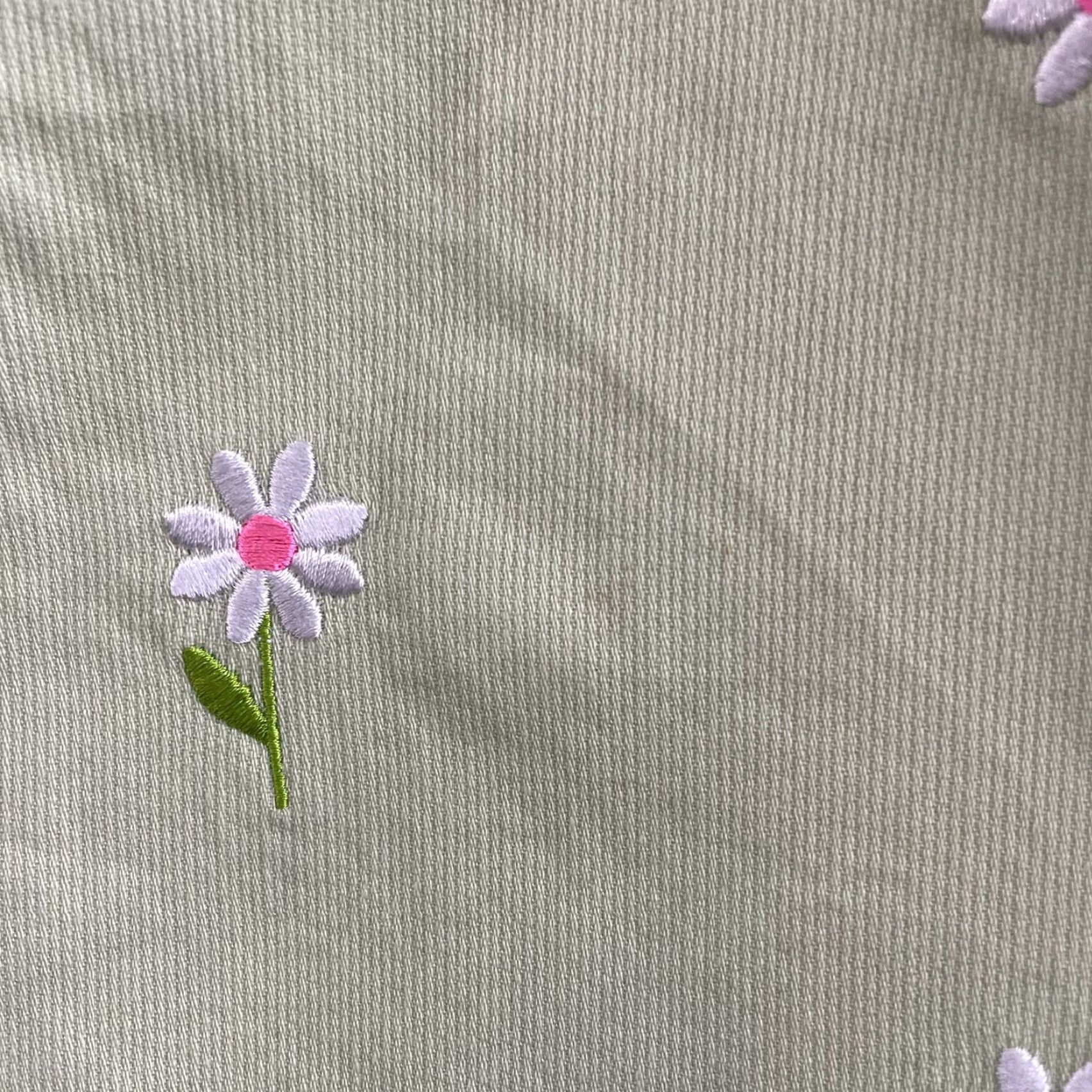 Lilly Pulitzer Lilly Pulitzer Mini Skirt Green High Waisted Floral Preppy Women's M Medium Short Skirt 90s Style Ladies Size 32" / US 10 / IT 46 - 4 Thumbnail