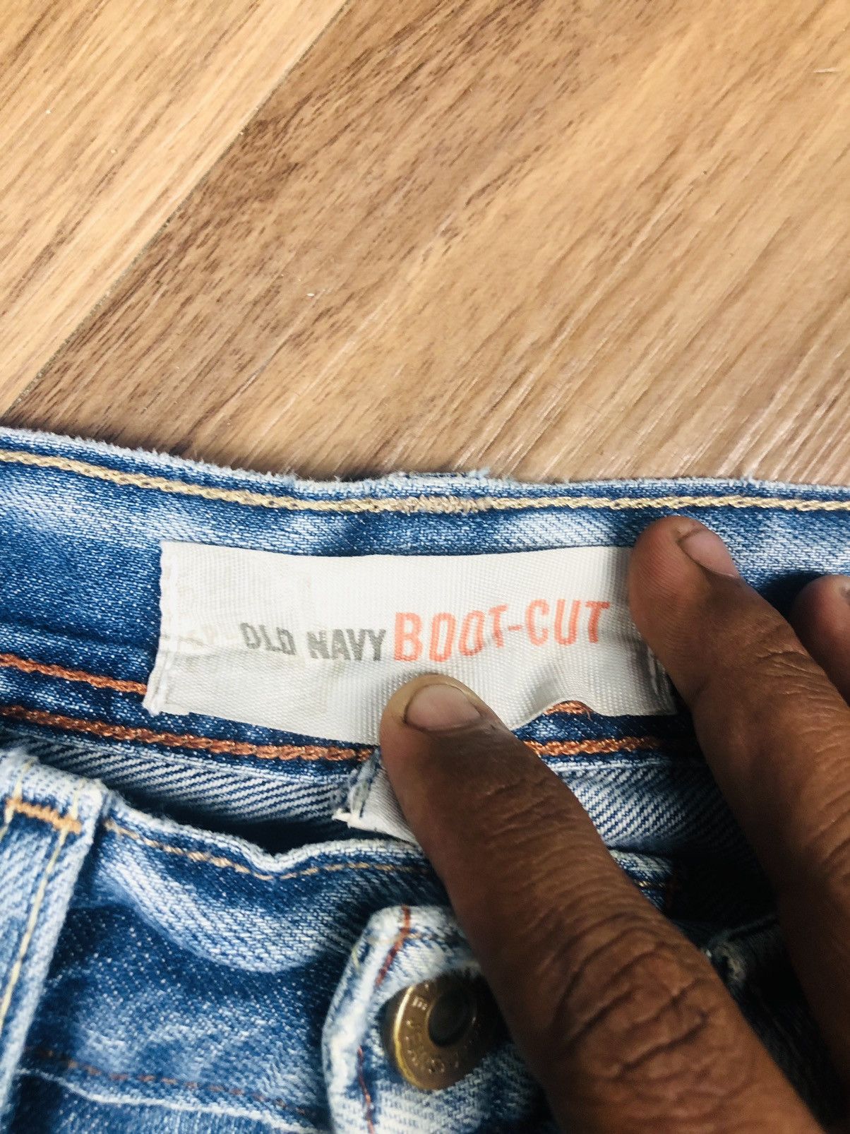 Old Navy Old Navy Bootcut Distress Jeans (36) Size US 30 / EU 46 - 11 Thumbnail