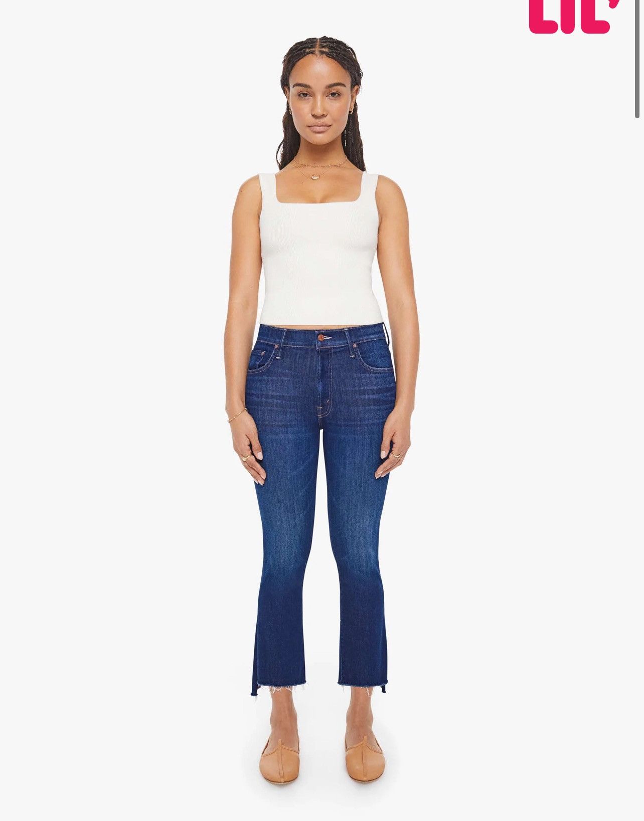 MOTHER MOTHER denim skinny flared crop jeans never worn Size 25" / US 0 / IT 36 - 1 Thumbnail