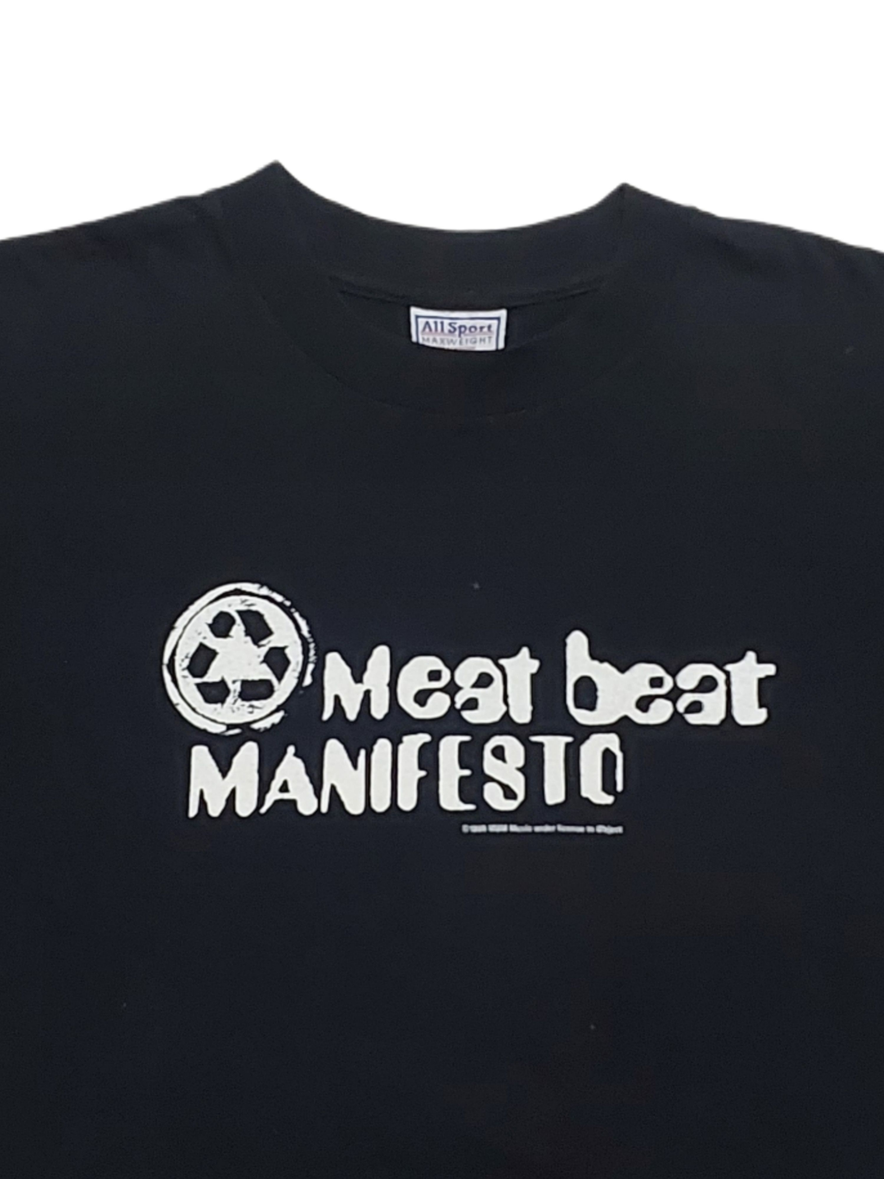 Band Tees Vintage 1998 Meat Beat Manifesto 'Actual Sounds Voices' Size US L / EU 52-54 / 3 - 2 Thumbnail
