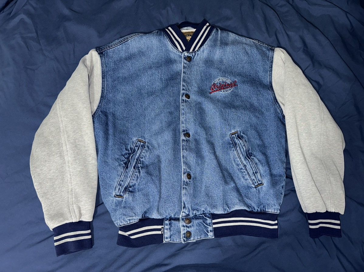 Levi's Levi's Strauss Original Denim Bomber Varsity Jacket Size M Size US M / EU 48-50 / 2 - 1 Thumbnail