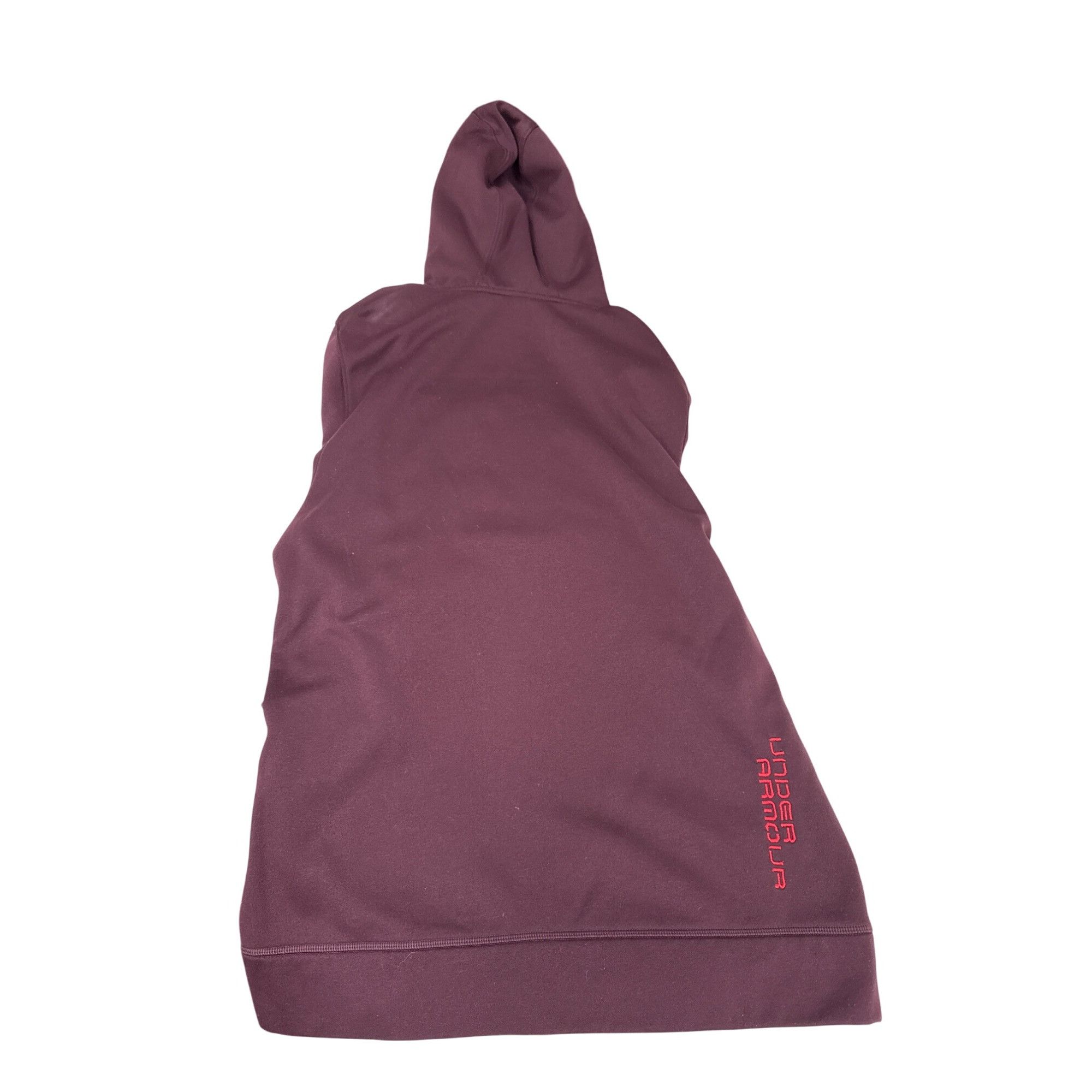 Under Armour Under Armour Mens Burgundy Hoodie With Plaid Logo & Red Draw Size US M / EU 48-50 / 2 - 6 Thumbnail