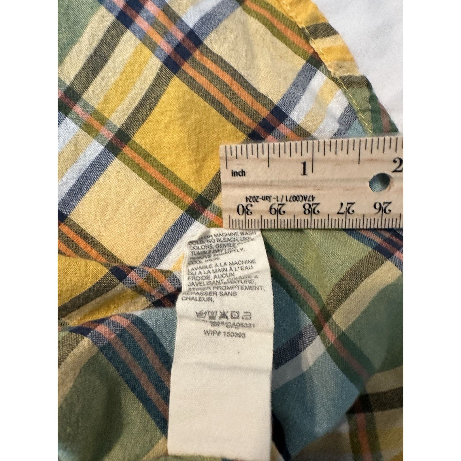 Woolrich Woolen Mills Woolrich Plaid Button Shirt Yellow/Blue XXL Outdoor Gorpcore Size US XXL / EU 58 / 5 - 10 Thumbnail