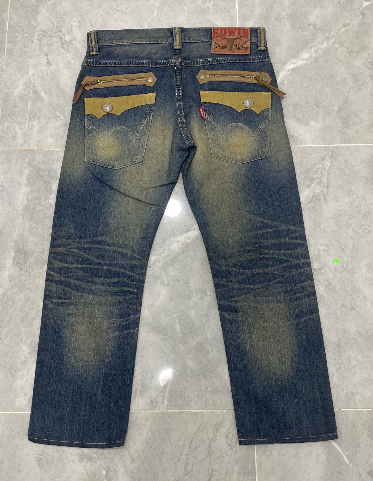 Edwin VINTAGE EDWIN 483XVS VINTAGE SYLE DENIM PANT BORO WIDELEG Size US 34 / EU 50 - 11 Thumbnail