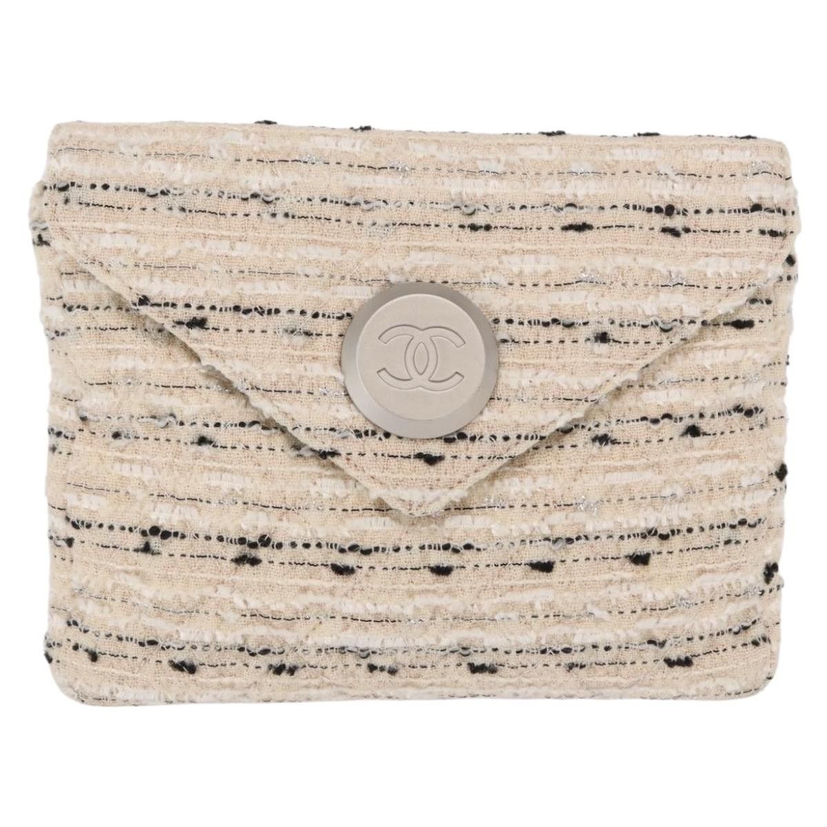 Chanel Chanel Vintage Envelope Chain Clutch Tweed Size ONE SIZE - 1 Thumbnail