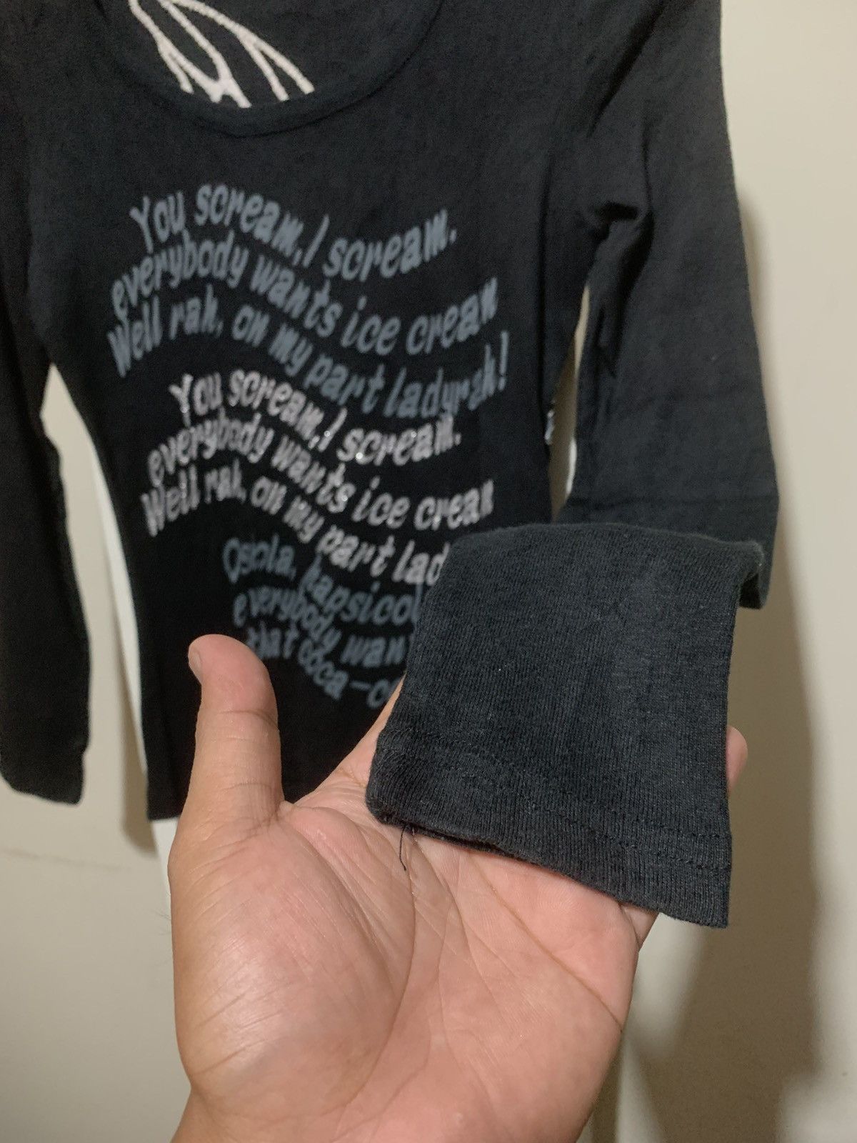 Hysteric Glamour × Undercover Japanese Scream Poem Quotes Longsleve Tee Shirt Size M / US 6-8 / IT 42-44 - 3 Thumbnail
