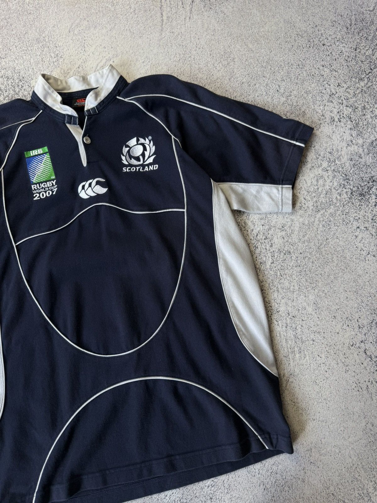 Pringle Of Scotland Scotland Rugby Jersey vintage world cup 2007 Canterbury #30 Size US M / EU 48-50 / 2 - 4 Thumbnail