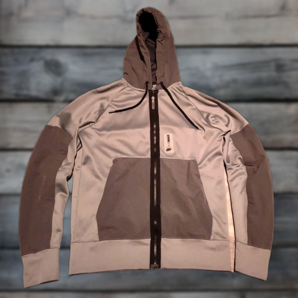 Nike NIKE NSW Air Max Grid Full Zip Hoodie Jacket Coat Woven Grey S EUC Men Grey Zip Windproof Full Zip AirMax Jacket Size US S / EU 44-46 / 1 - 1 Thumbnail