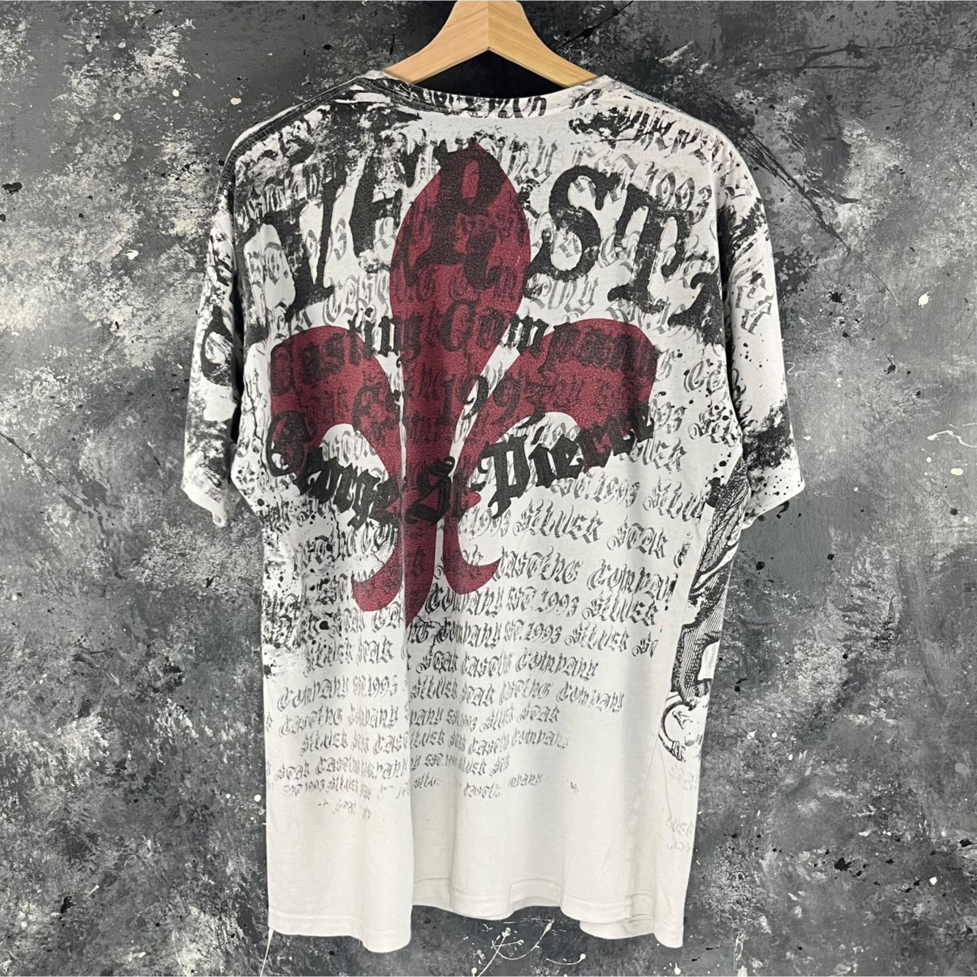 Vintage Vintage Y2K Silver Star shirt Size US L / EU 52-54 / 3 - 2 Thumbnail