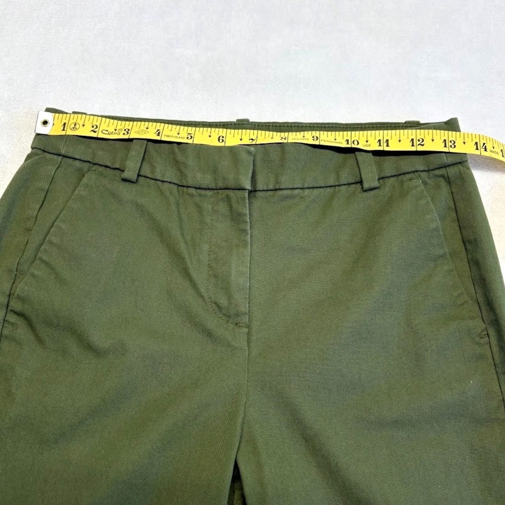 J.Crew J. Crew Slim Crop Chino Pants Olive Green Size 0 Size 25" / US 0 / IT 36 - 6 Thumbnail