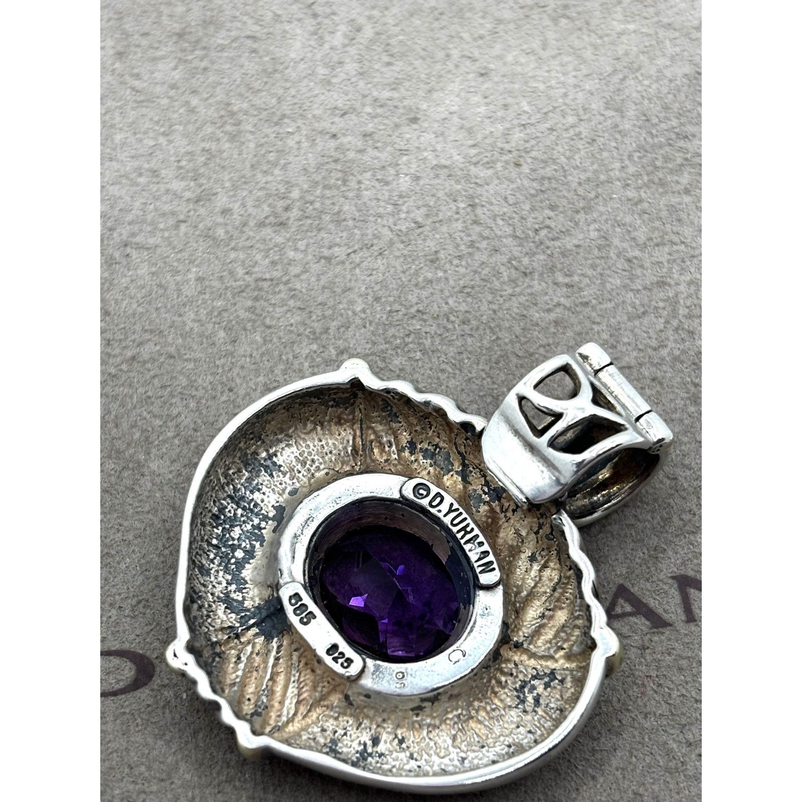 David Yurman DAVID YURMAN Renaissance Amethyst Enhancer Clip-On Pendant Size ONE SIZE - 8 Thumbnail