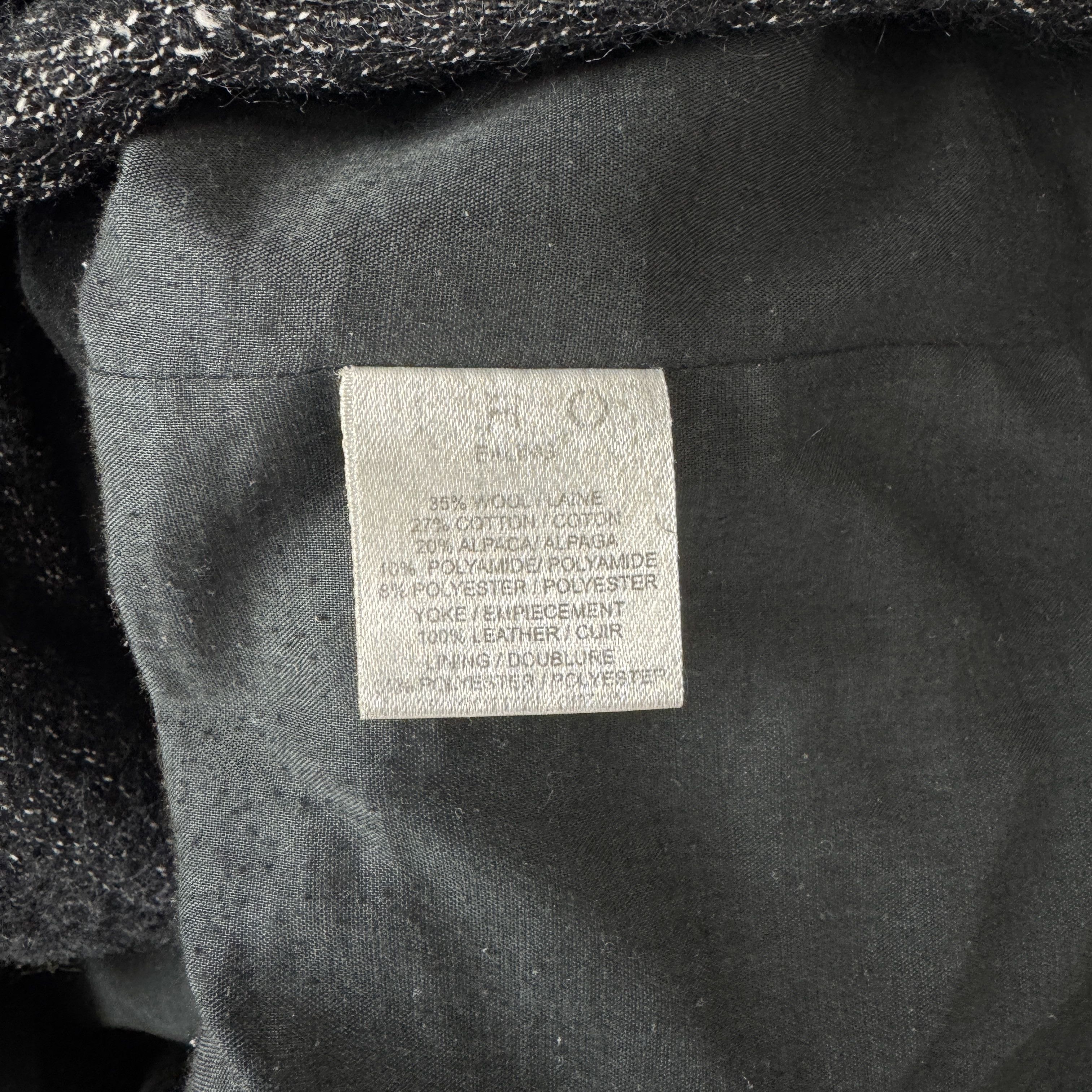 Iro IRO coat made of wool and alpaca with leather details Size XS / US 0-2 / IT 36-38 - 4 Thumbnail