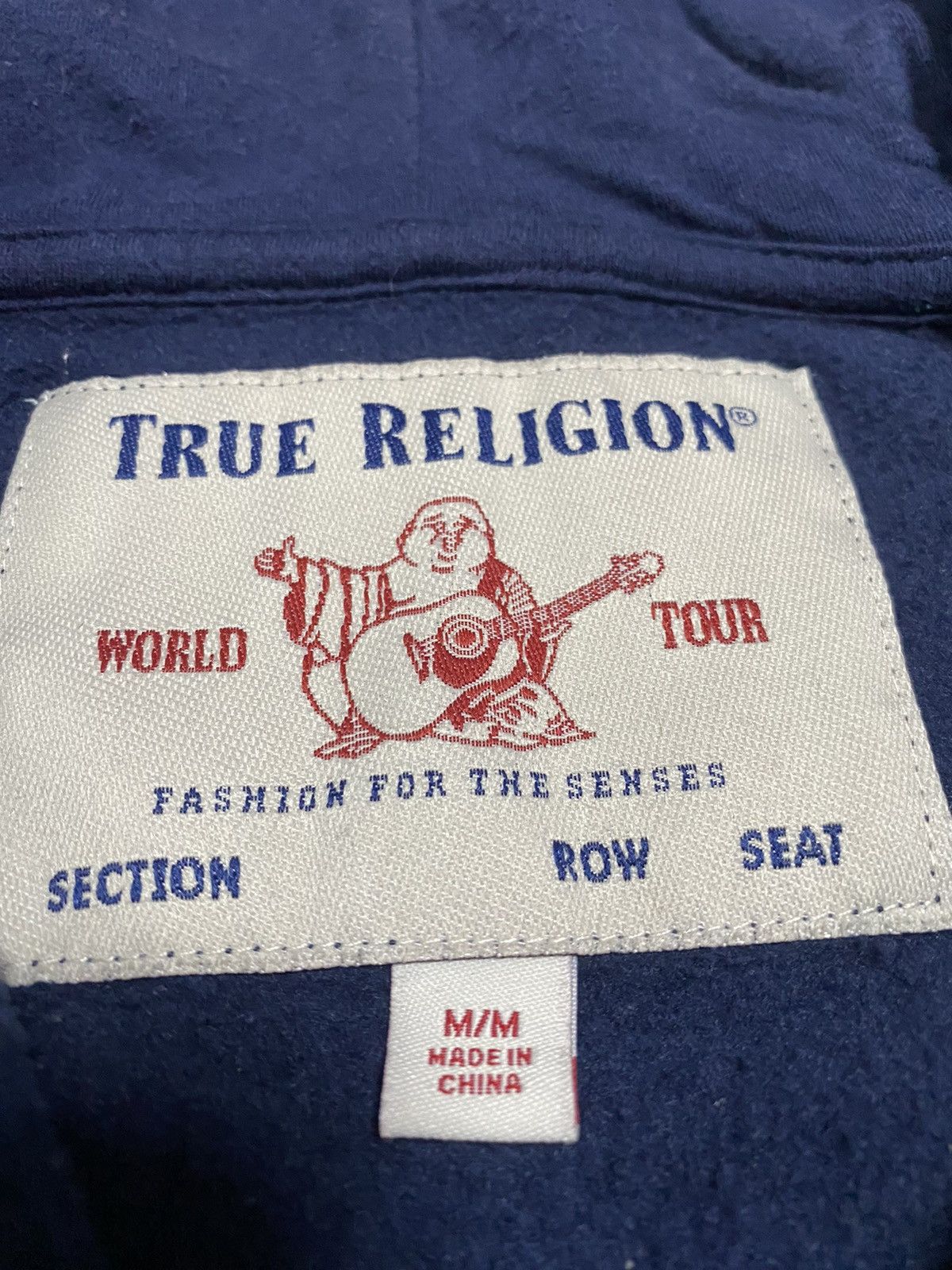 Japanese Brand Vintage True Religion Big logo back side zip hoodie size M Size US M / EU 48-50 / 2 - 7 Thumbnail
