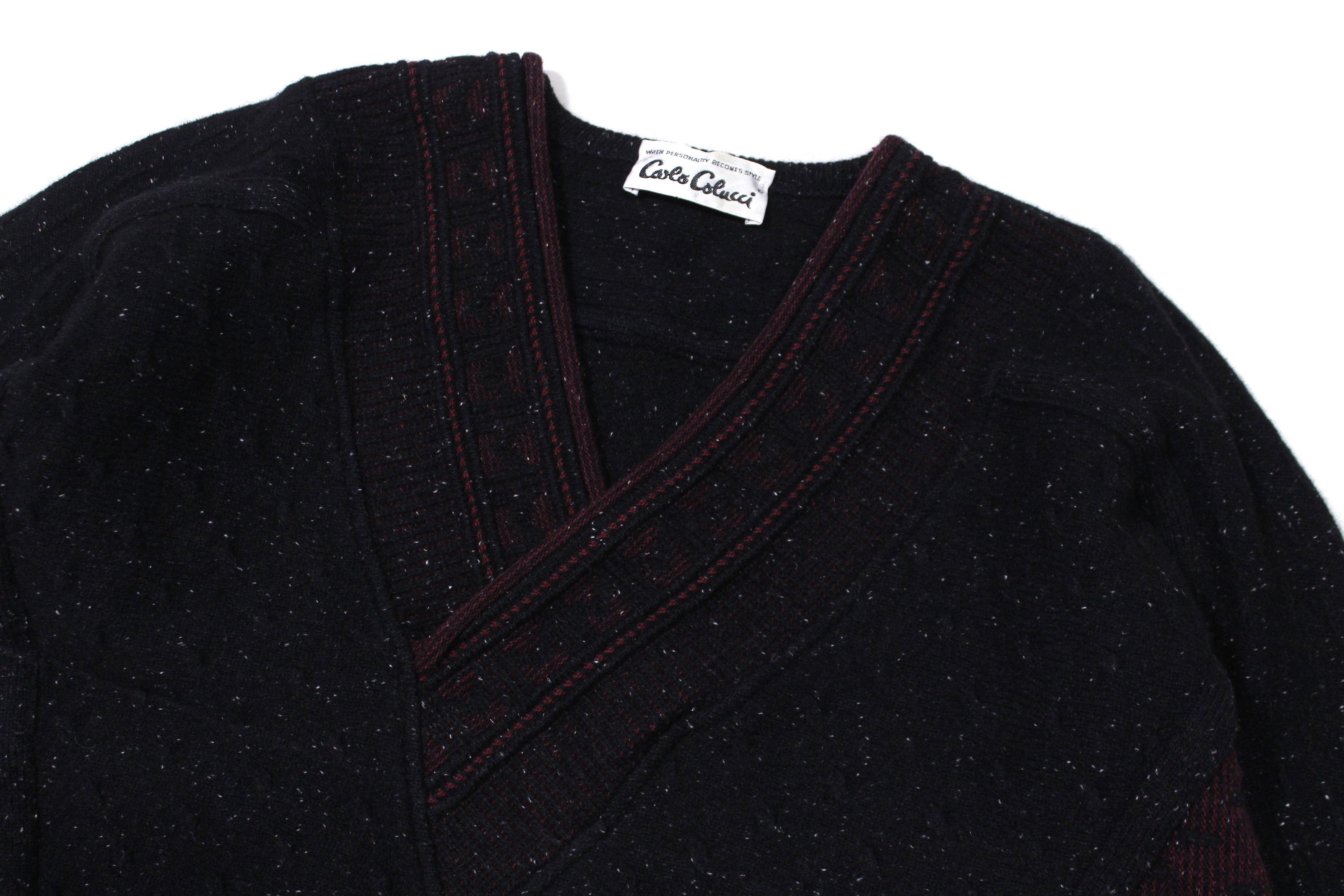 Carlo Colucci 80S Wool Nylon Knit Made in West Germany Size US M / EU 48-50 / 2 - 3 Thumbnail