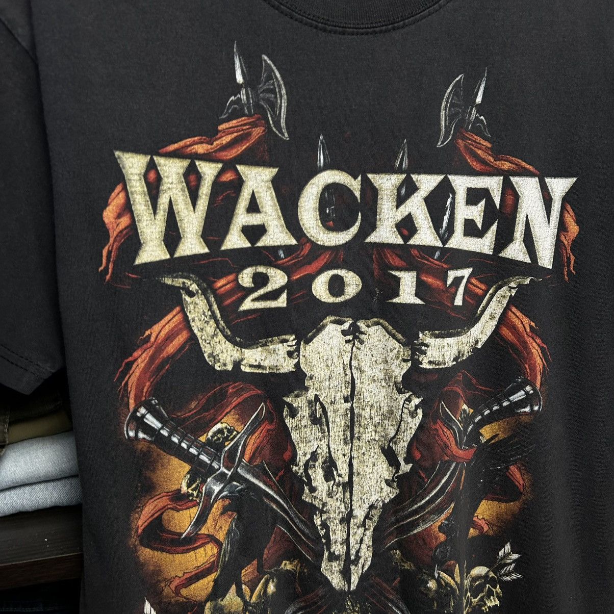 Vintage Vintage Wacken 2017 Big Graphic Logo All Rock band tee sizeS Size US S / EU 44-46 / 1 - 2 Thumbnail