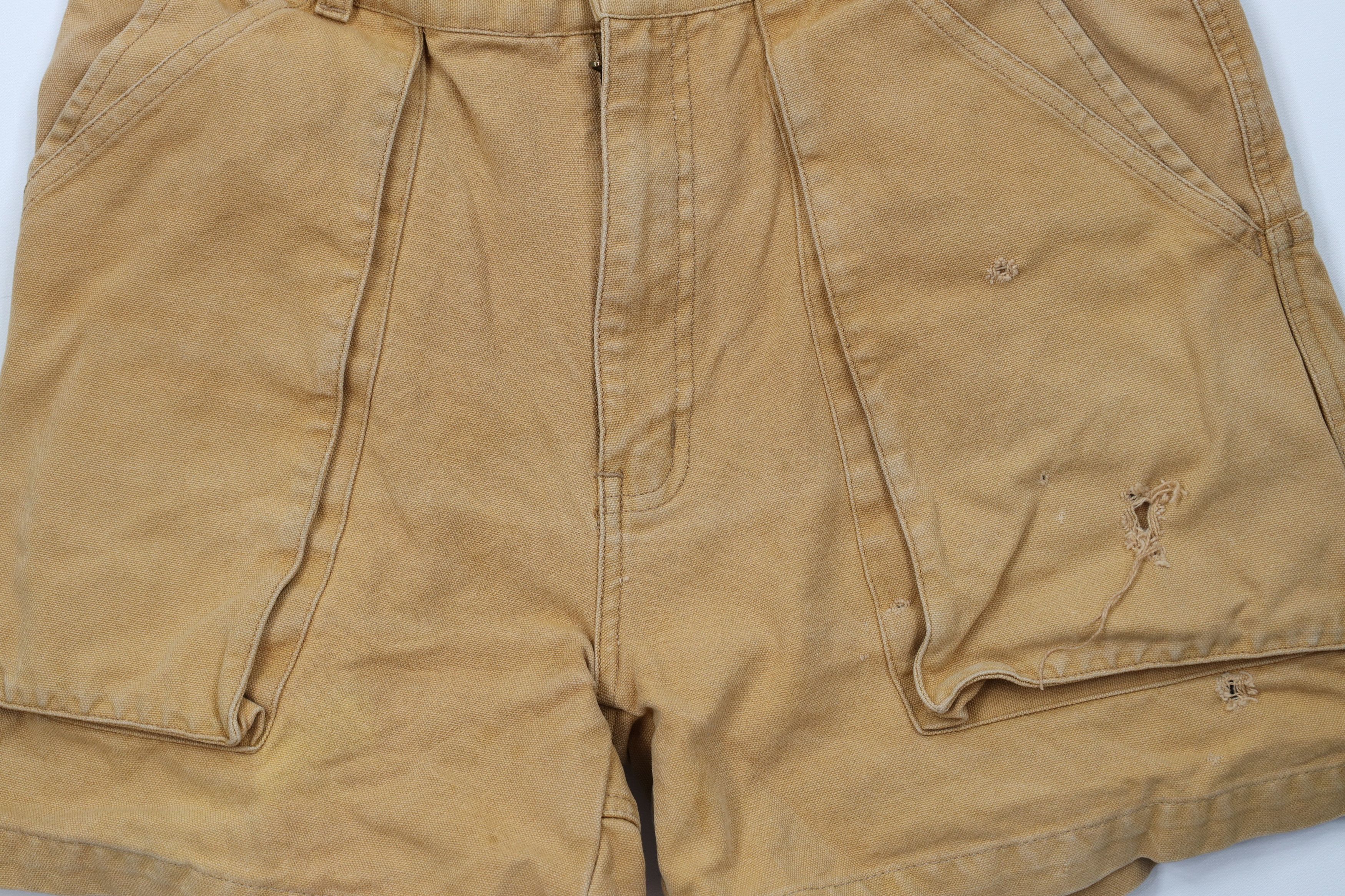 Vintage Vintage 90s Streetwear Big Pocket Above Knee Canvas Shorts Size US 32 / EU 48 - 3 Thumbnail