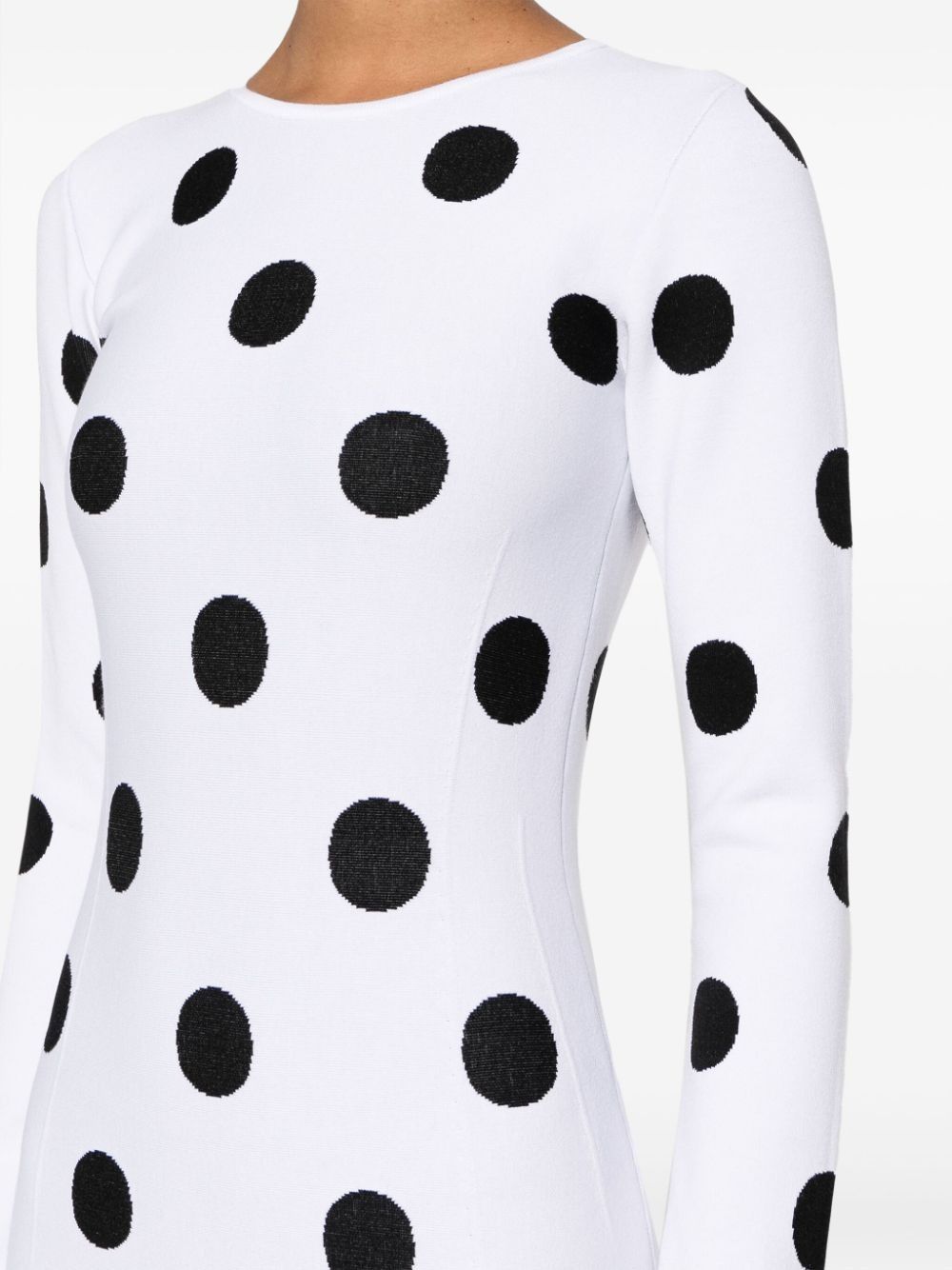 Marni o1w1db10824 Midi Dress in Black/White Size M / US 6-8 / IT 42-44 - 5 Thumbnail