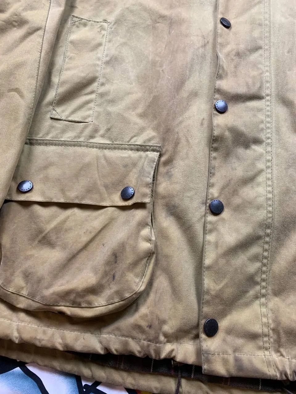 Barbour Barbour Beaufort Sporting waxed jacket in beige Size C48/122 Size US XL / EU 56 / 4 - 3 Thumbnail