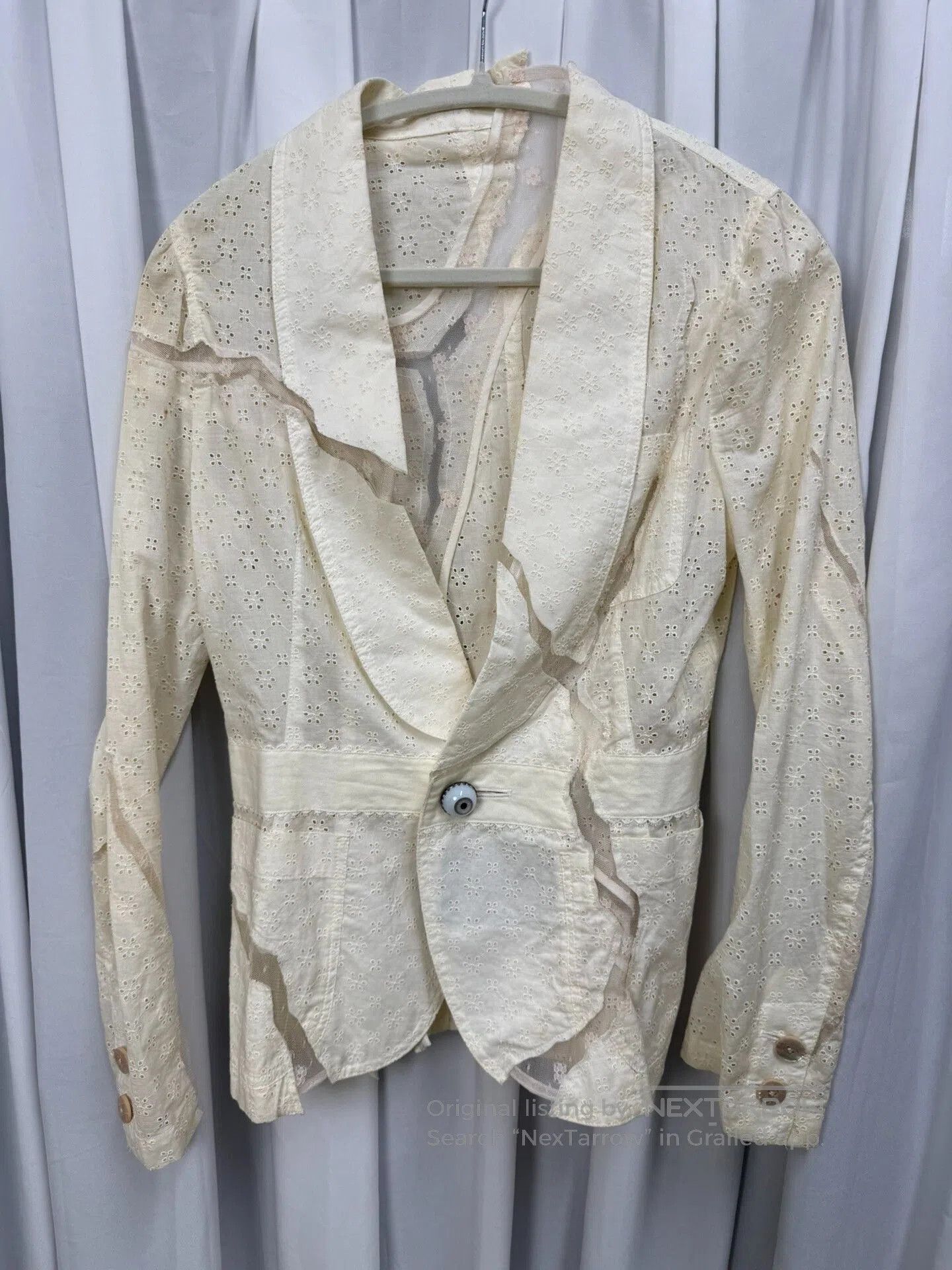 Undercover UNDERCOVER Lace Ripped Blazer. Size S / US 4 / IT 40 - 1 Thumbnail