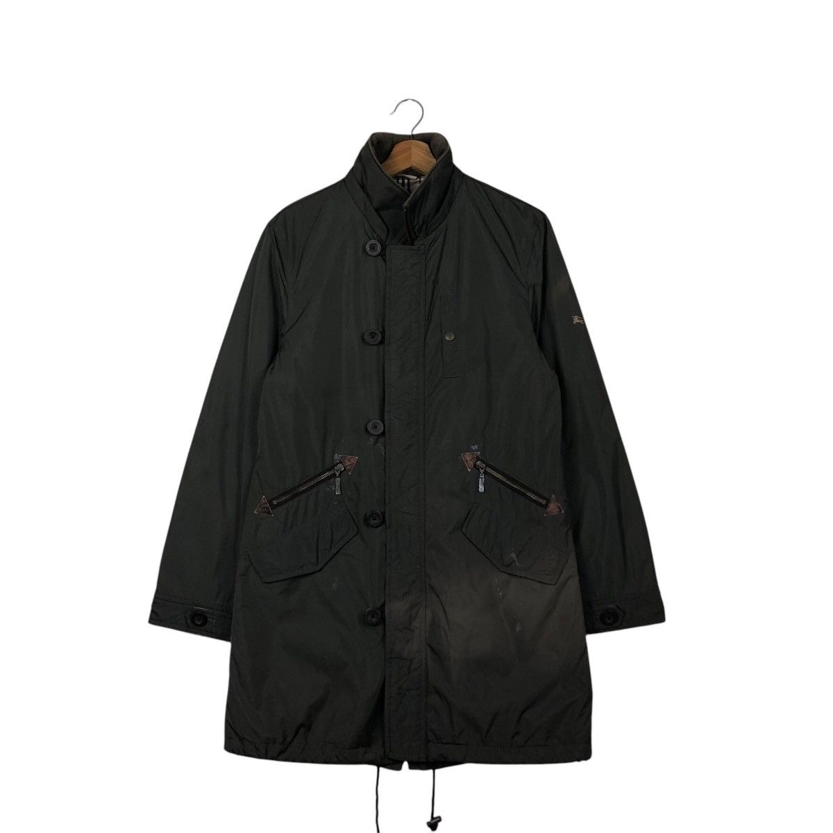 Burberry 📌Vintage Chore Jacket Burberry Black Label Nova Check Size US L / EU 52-54 / 3 - 2 Thumbnail