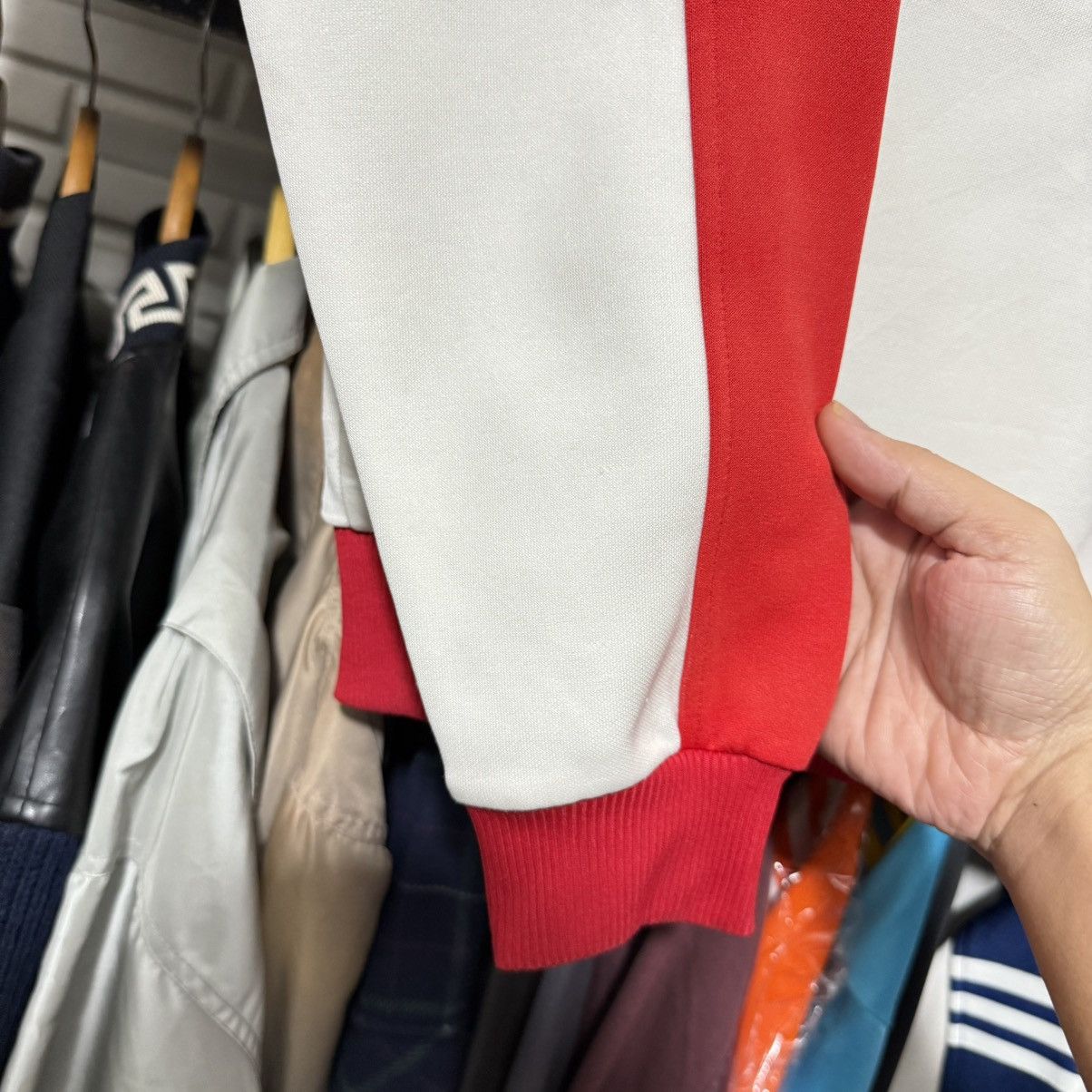 Vintage Vintage 80s 90s adidas germany two tone track top Size US M / EU 48-50 / 2 - 19 Thumbnail