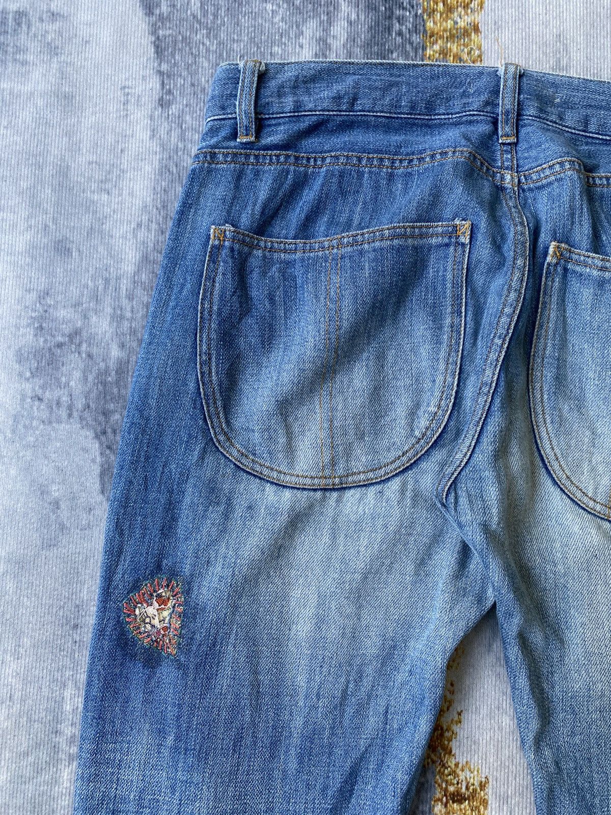 Issey Miyake Vintage 90’s Tsumori Chisato By Issey Miyake Distressed Jean Size US 33 - 14 Thumbnail