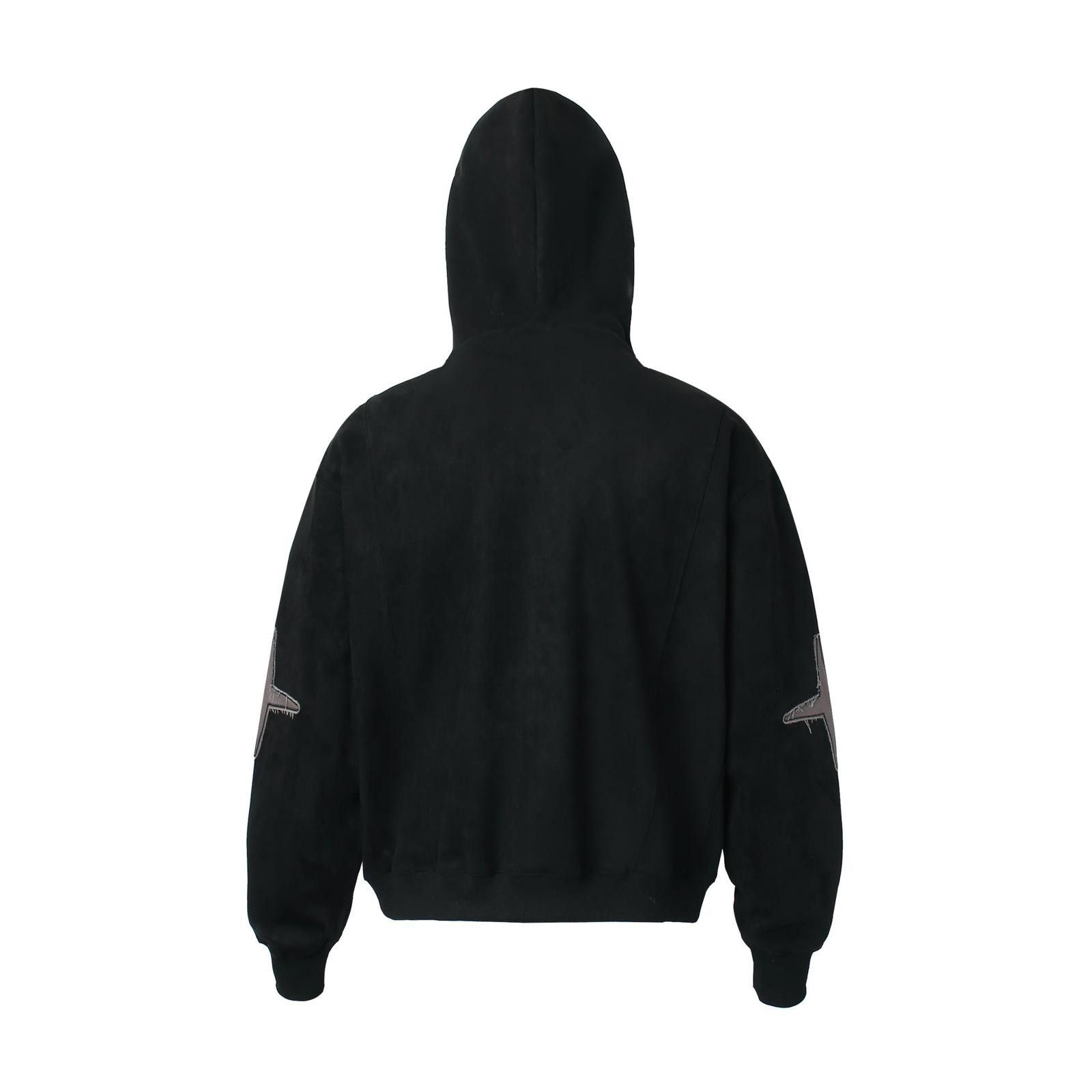 Japanese Brand Black Zip-Up Hoodie with Graphic, Streetwear Hoodie Size US M / EU 48-50 / 2 - 2 Thumbnail