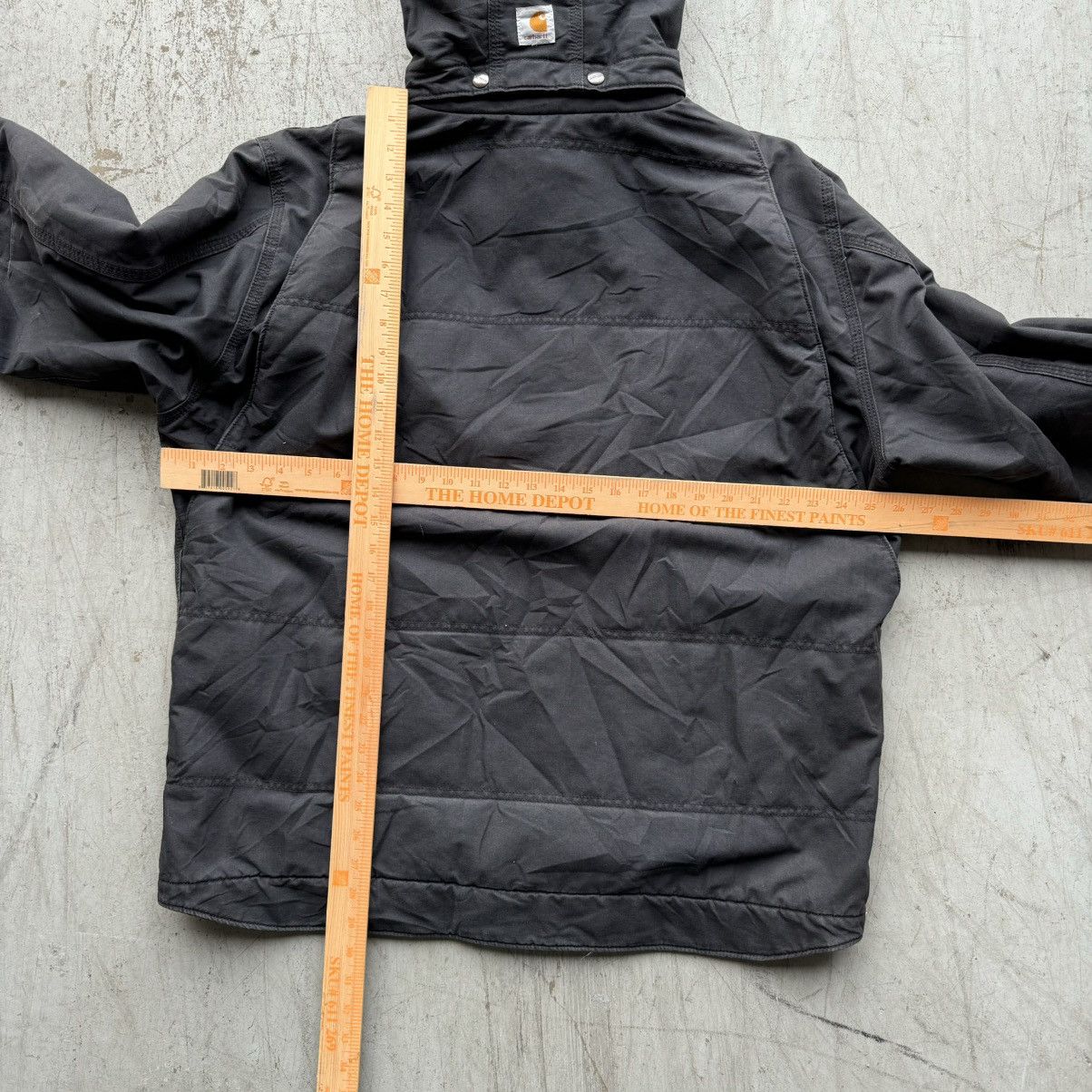 Carhartt × Vintage Vintage Carhartt Black Faded Distressed Jacket Hooded Size US XL / EU 56 / 4 - 6 Thumbnail