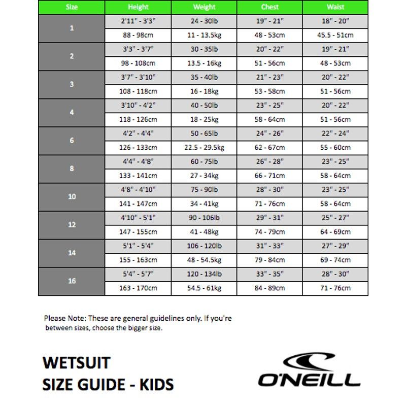 O'Neill Kids's Oneill Wetsuit Size 14 Size US 26 / EU 42 - 7 Thumbnail
