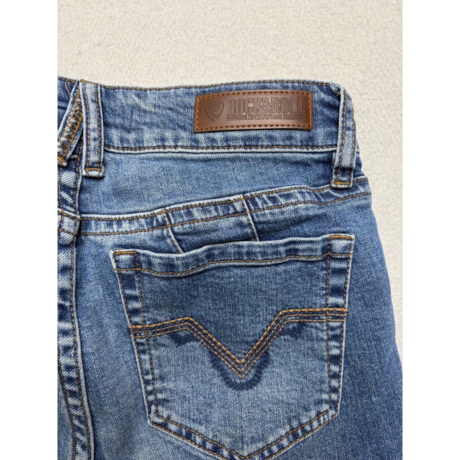 Rock & Republic Rock & Roll Denim High Rise Trouser Jeans Womens 27x30 Size 27" / US 4 / IT 40 - 11 Thumbnail