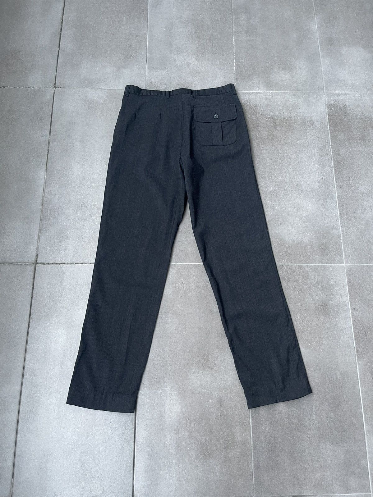 Dolce & Gabbana Dolce & Gabbana Dark Grey Wool Back Pocket Casual Pants Size US 30 / EU 46 - 11 Thumbnail