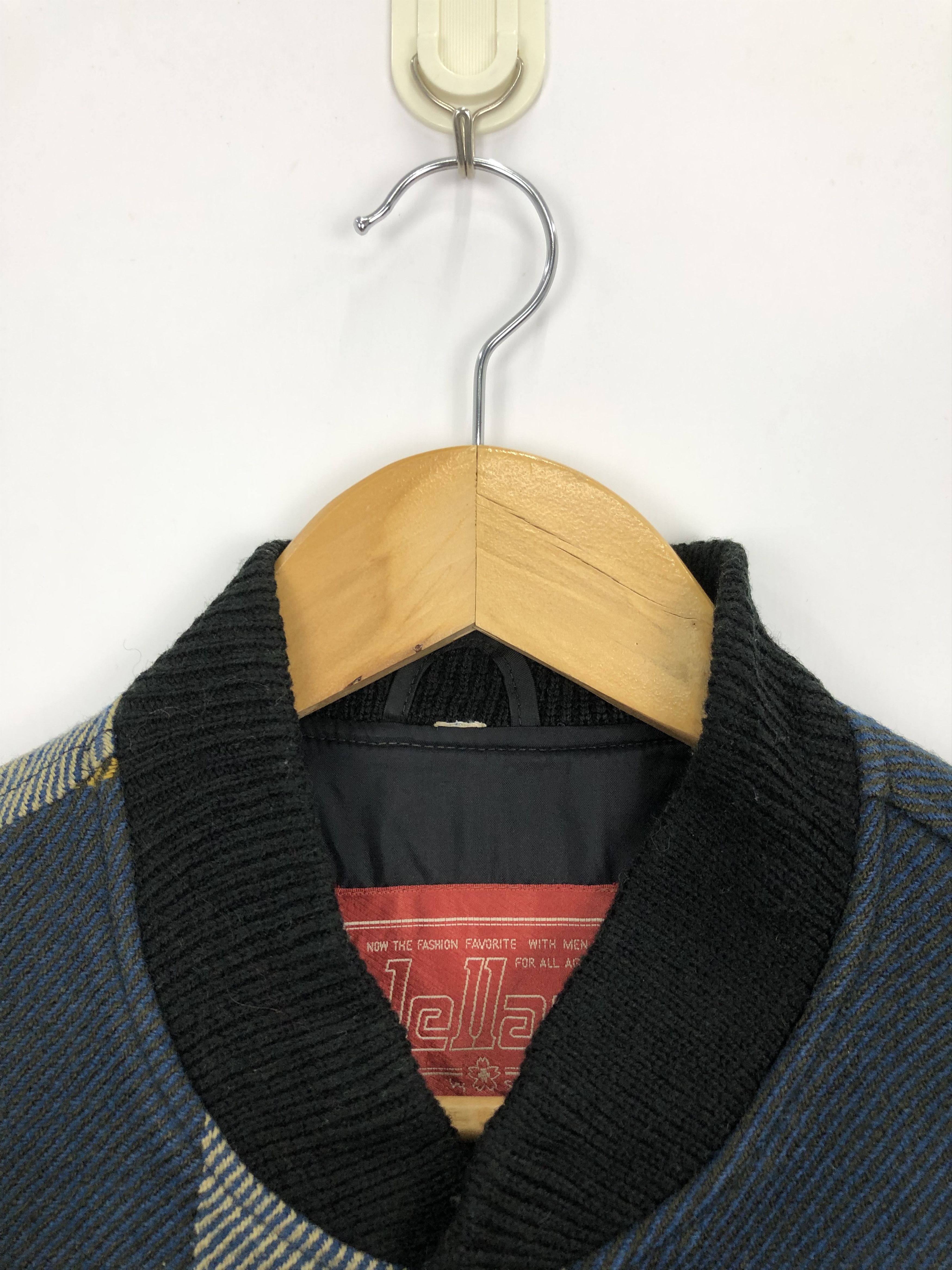 Japanese Brand Vintage 90s Jellan Varsity Jacket Plaid Wool V0333 Size US M / EU 48-50 / 2 - 6 Thumbnail
