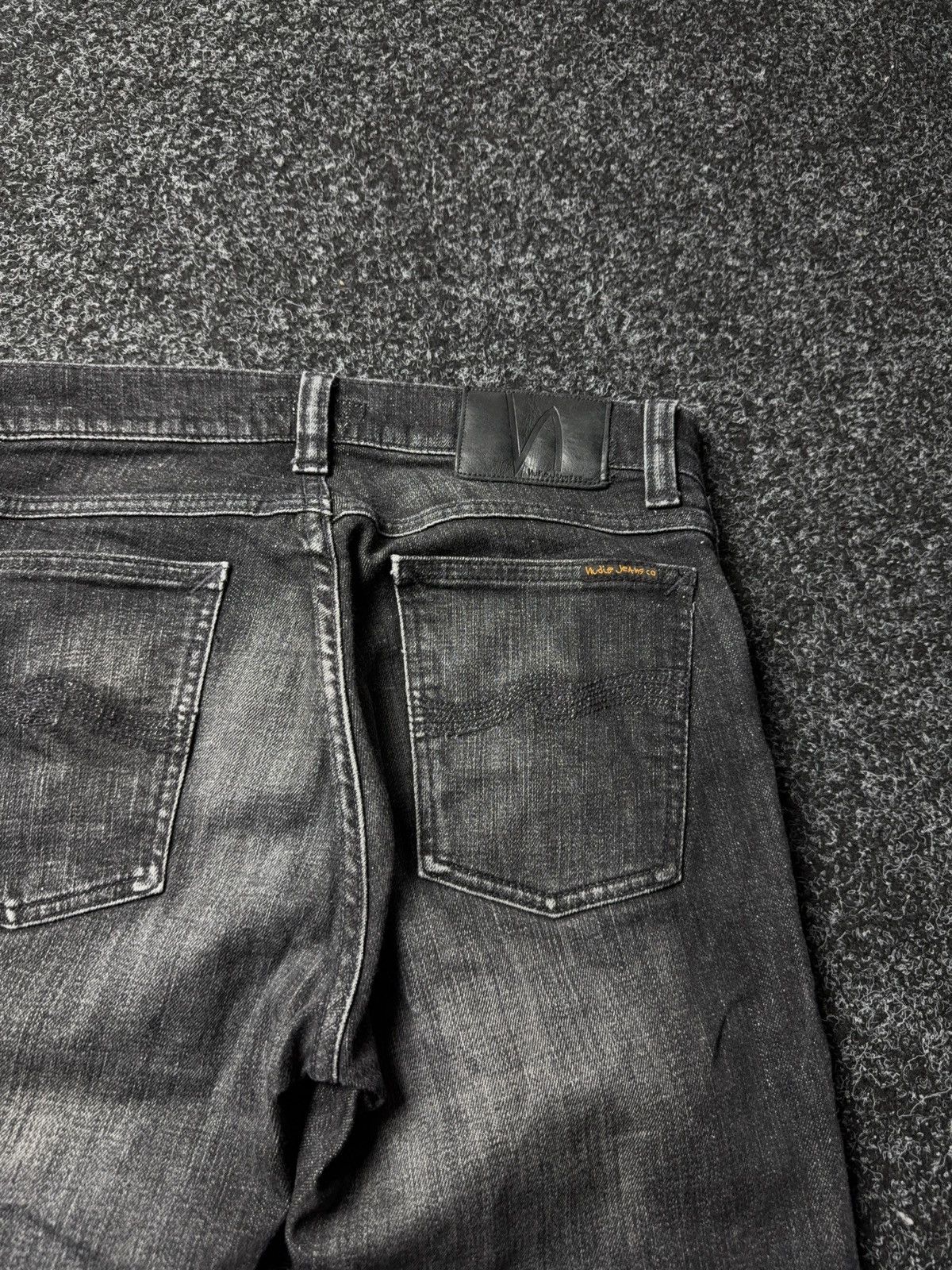 Nudie Jeans Luxury 00s Nudie Jeans Co Black Organic Denim Slim Fit Size US 30 / EU 46 - 15 Thumbnail