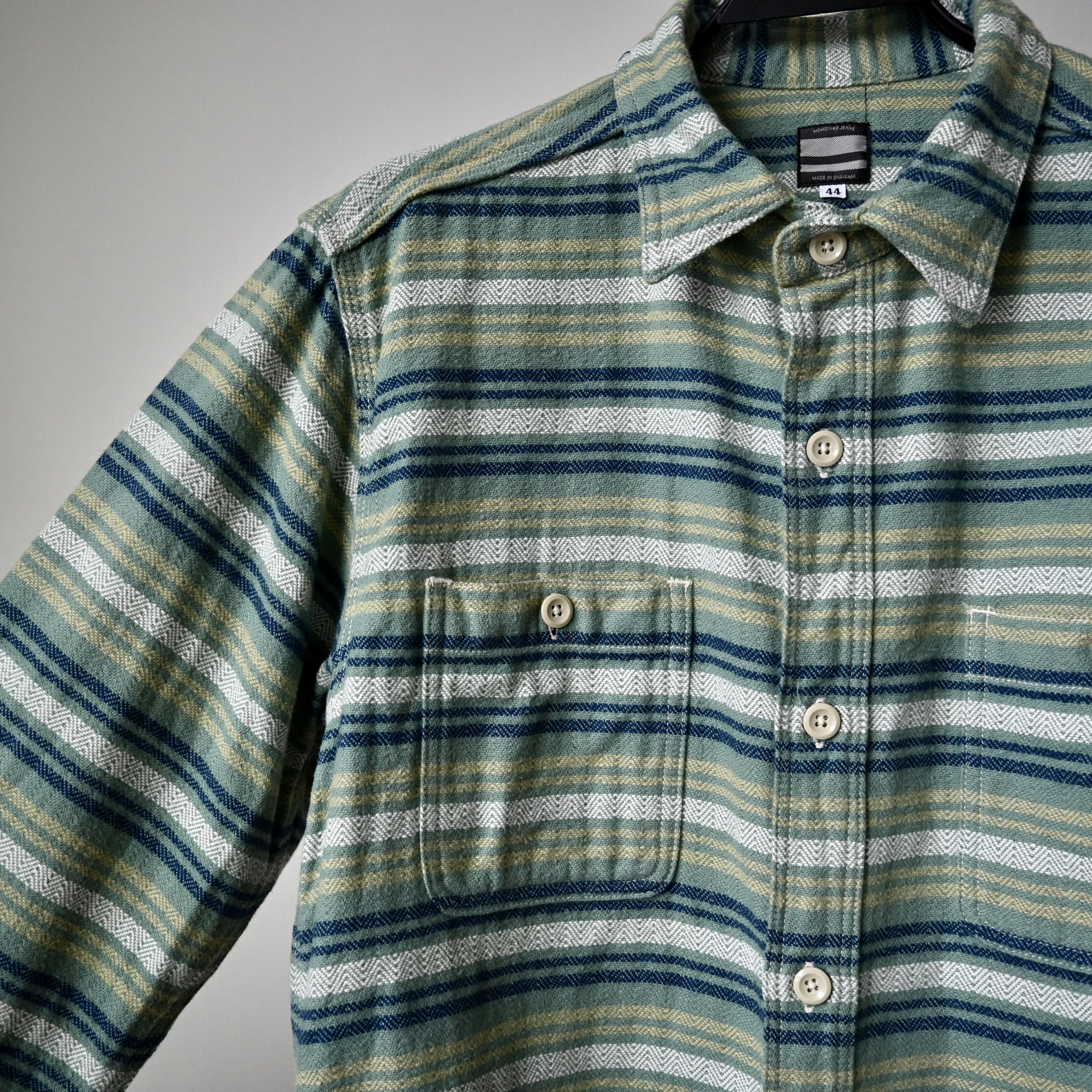 Momotaro Jeans MOMOTARO JEANS heavyweight flannel shirt, 44, made in Japan Size US L / EU 52-54 / 3 - 10 Thumbnail