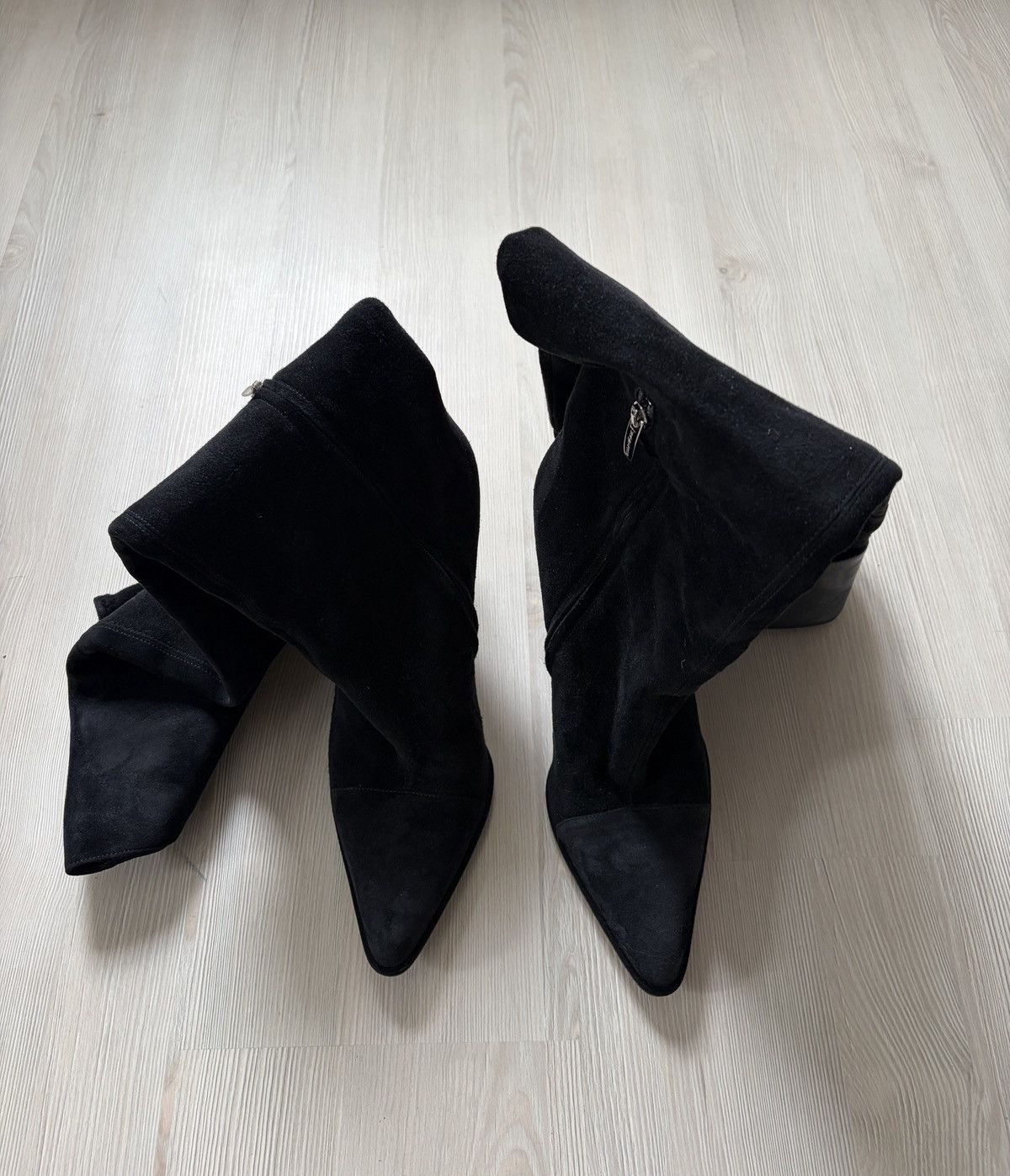 Sergio Rossi Sergio Rossi Knee High Boots Black Suede Size US 10 / IT 40 - 16 Thumbnail