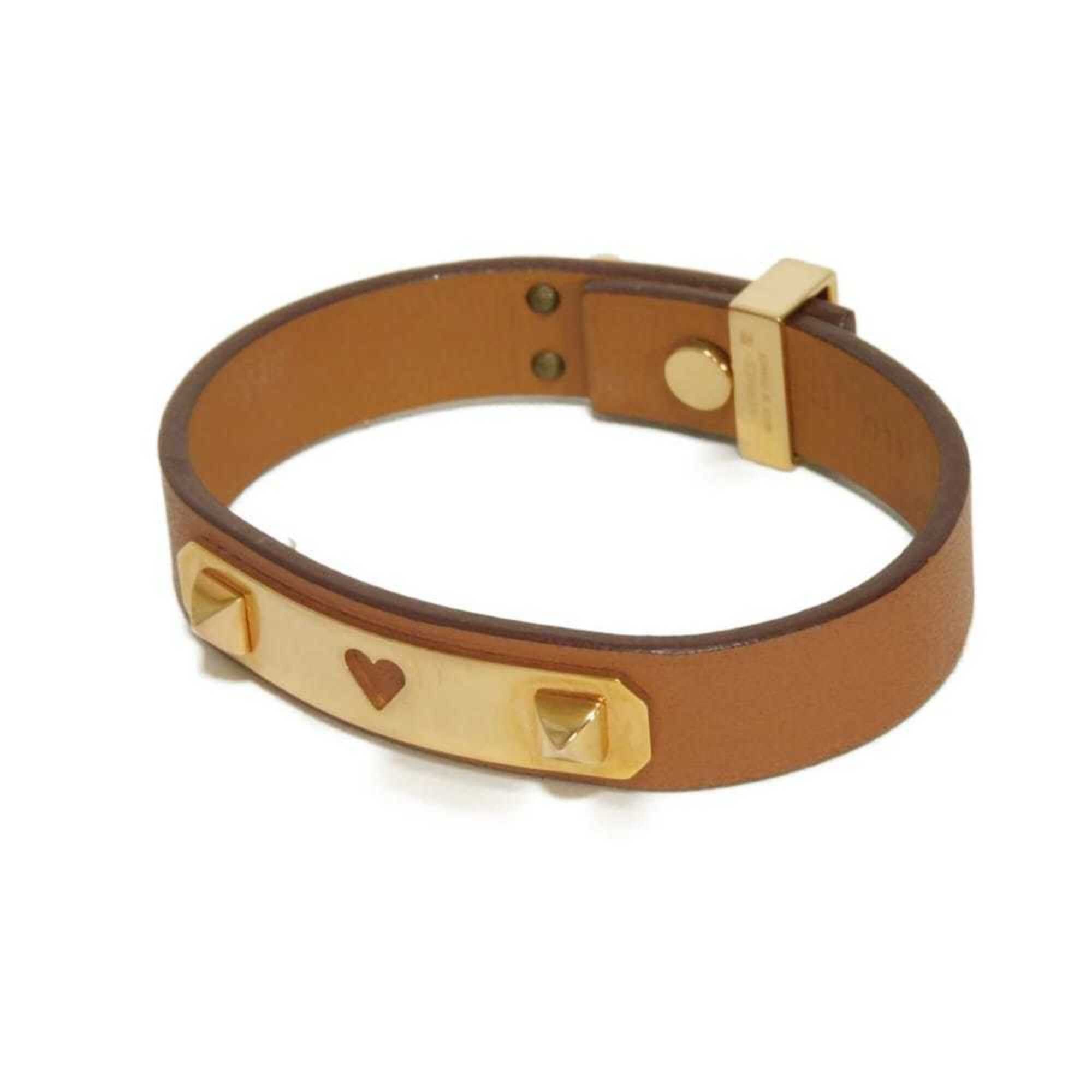 Hermes Hermes Bracelet As de Coeur T2 Ace Brown S Heart Studs Veau Swift Gold Z Stamp Women's Size ONE SIZE - 1 Thumbnail